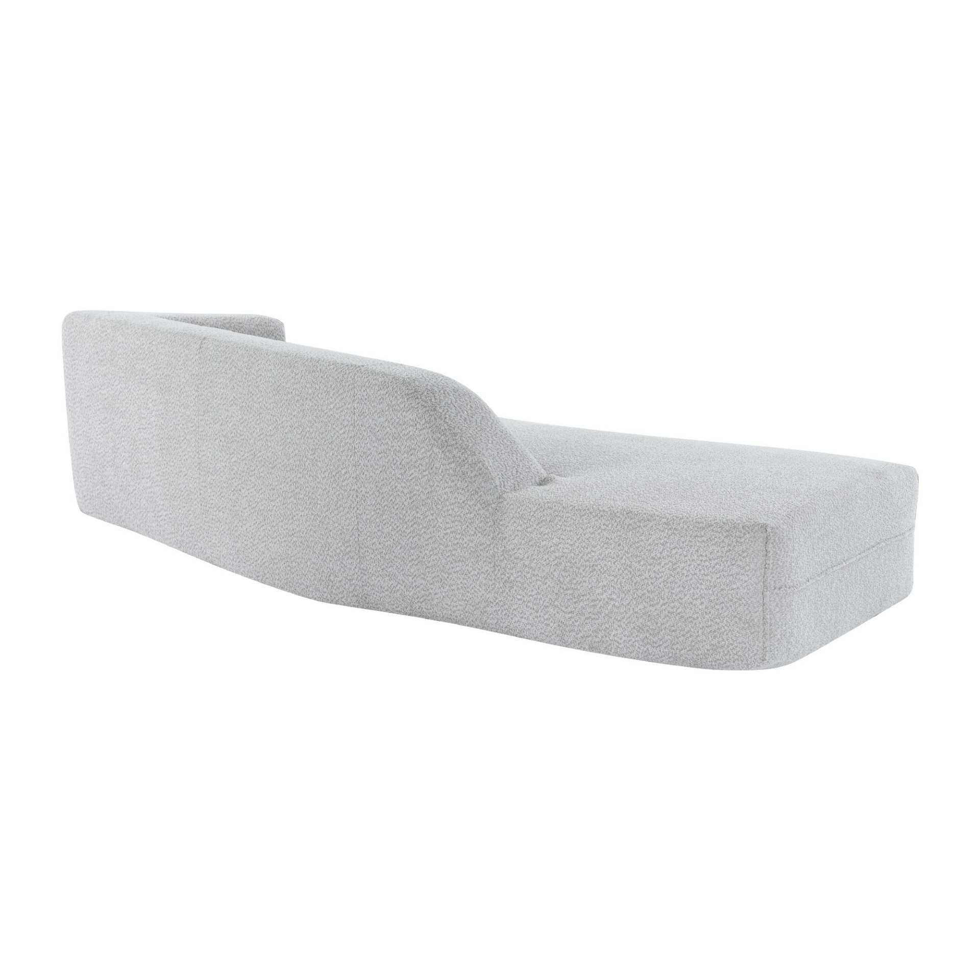 109.4" Curved Chaise Lounge - Modern Grey Indoor Sofa Couch for Living Room - CurtisJ Designs