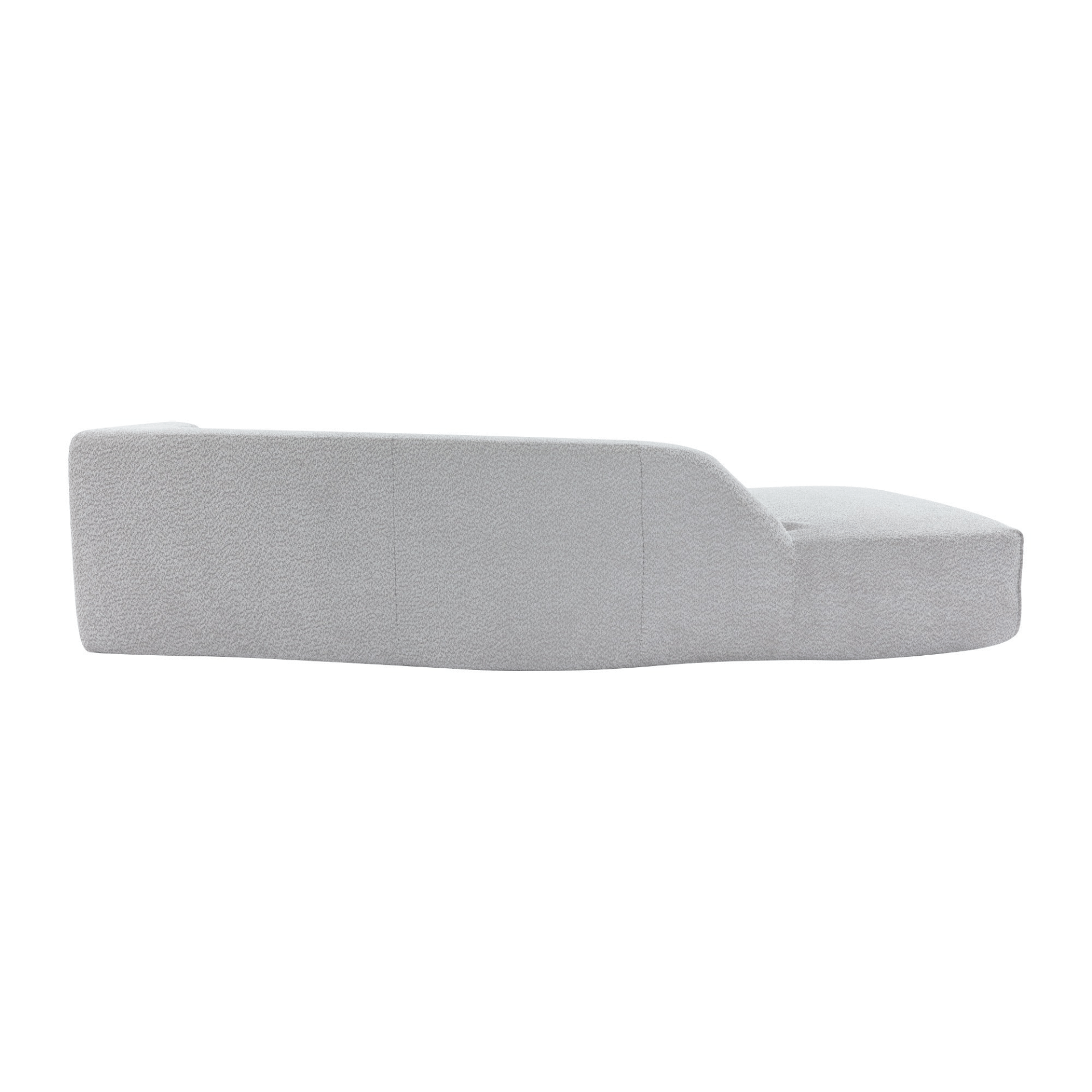 109.4" Curved Chaise Lounge - Modern Grey Indoor Sofa Couch for Living Room - CurtisJ Designs