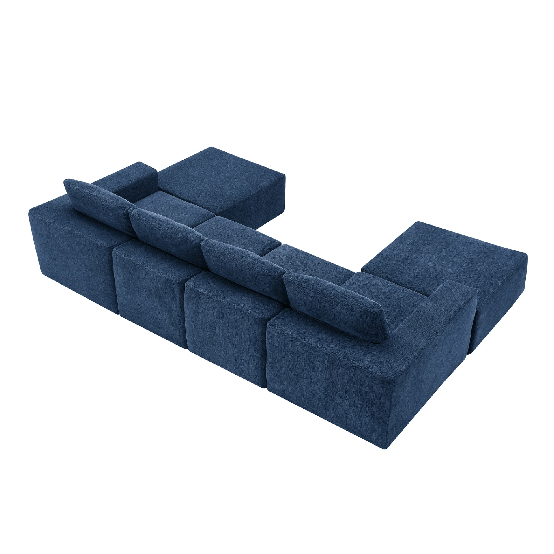 110*72" Modular U Shaped Sectional Sofa - Luxury Chenille Floor Couch Set - CurtisJ Designs