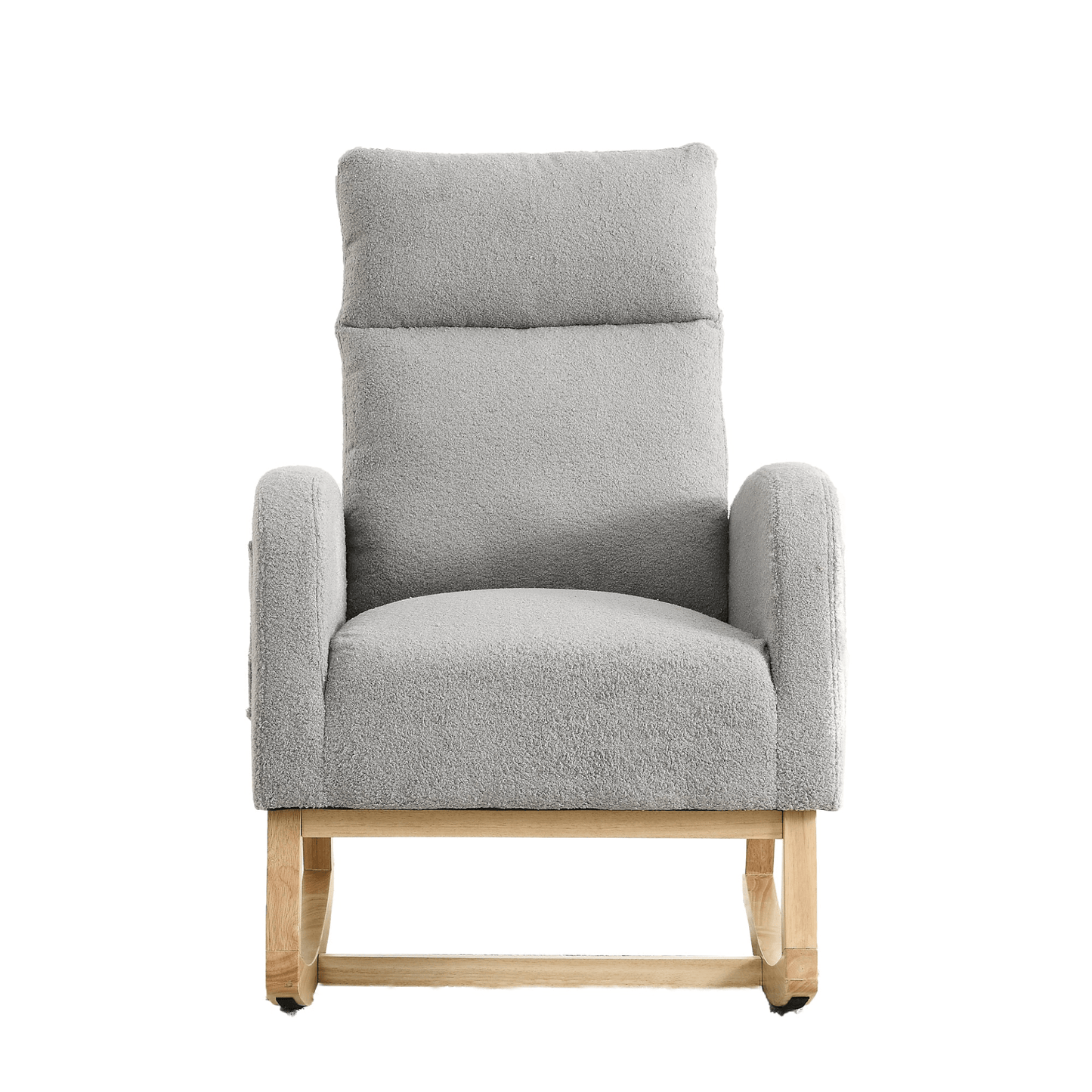 27.6"W Modern Accent High Backrest Living Room Lounge Arm Rocking Chair, Two Side Pocket - CurtisJ Designs