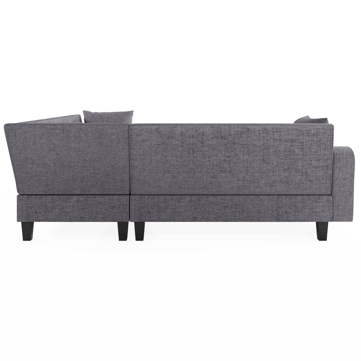 87" Modern Sectional Sofa with Coffee Table, 6 - Seat Couch Set with Storage Ottoman - CurtisJ Designs