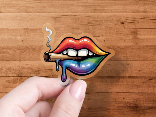 Colorful Lips and Dripping Stickers - CurtisJ Designs