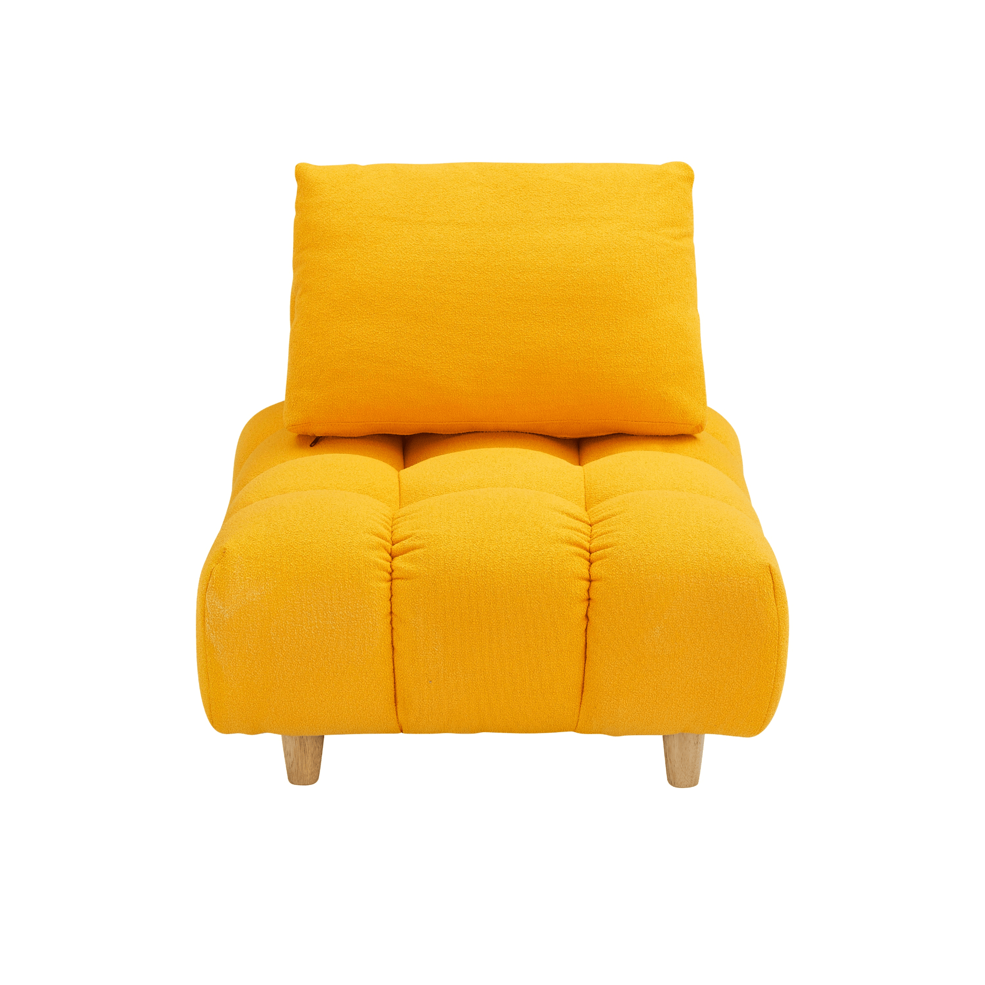 Cozy 30 - Inch Teddy Fabric Sofa - Yellow | Perfect for Apartment, Office, Living Room | Spacious and Comfortable Seating - CurtisJ Designs