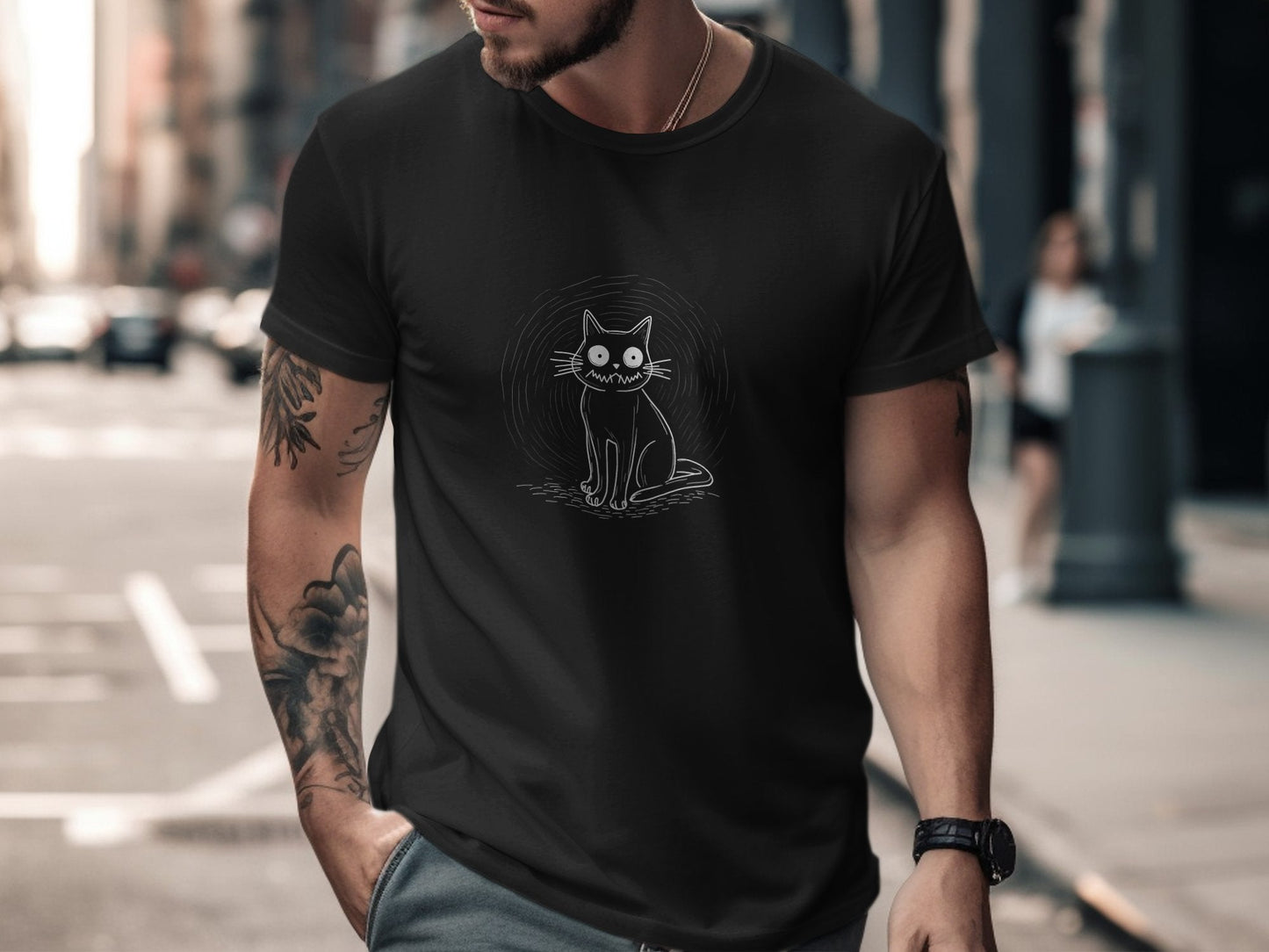 Crazy Kitty T-Shirt - CurtisJ Designs