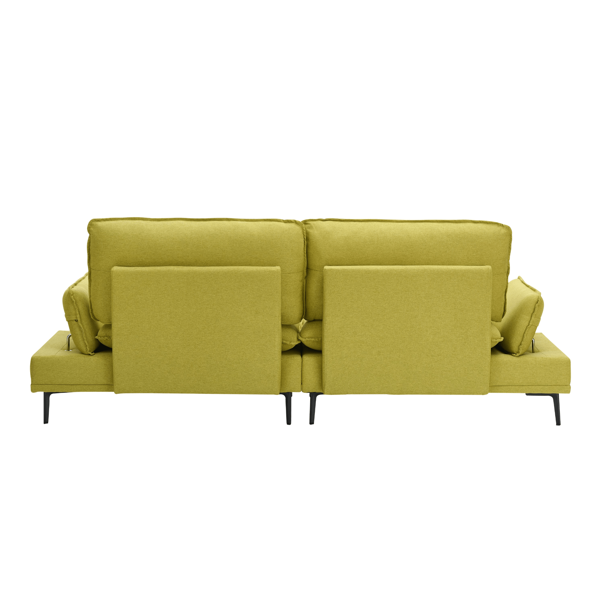 Elegant Rustic Sofa - 89" Cotton & Linen, Custom - Made for Apartments, Living Rooms & Offices - Fresh Green - CurtisJ Designs