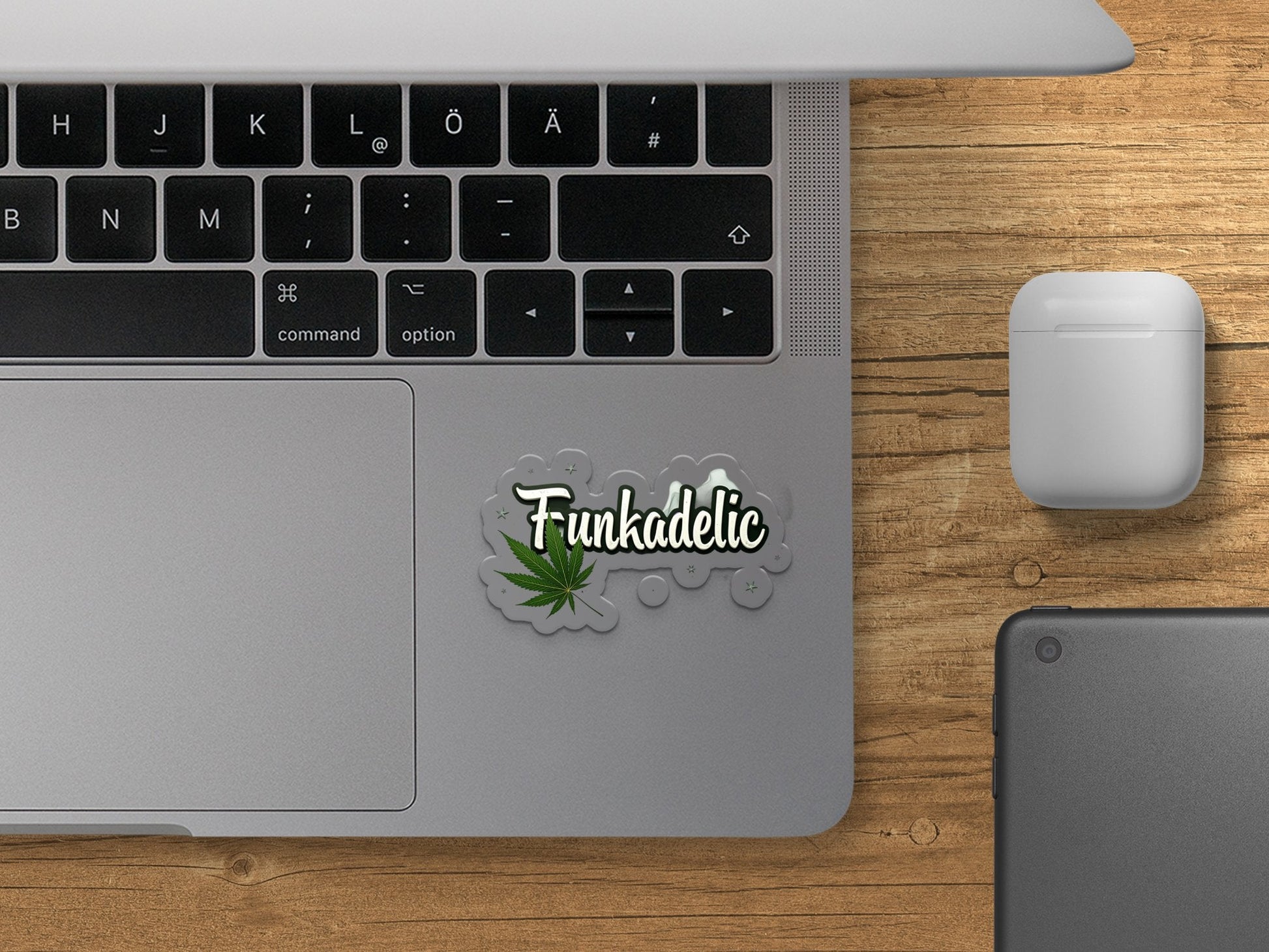 Funkadelic Decorative Green Leaf Theme Stickers - CurtisJ Designs