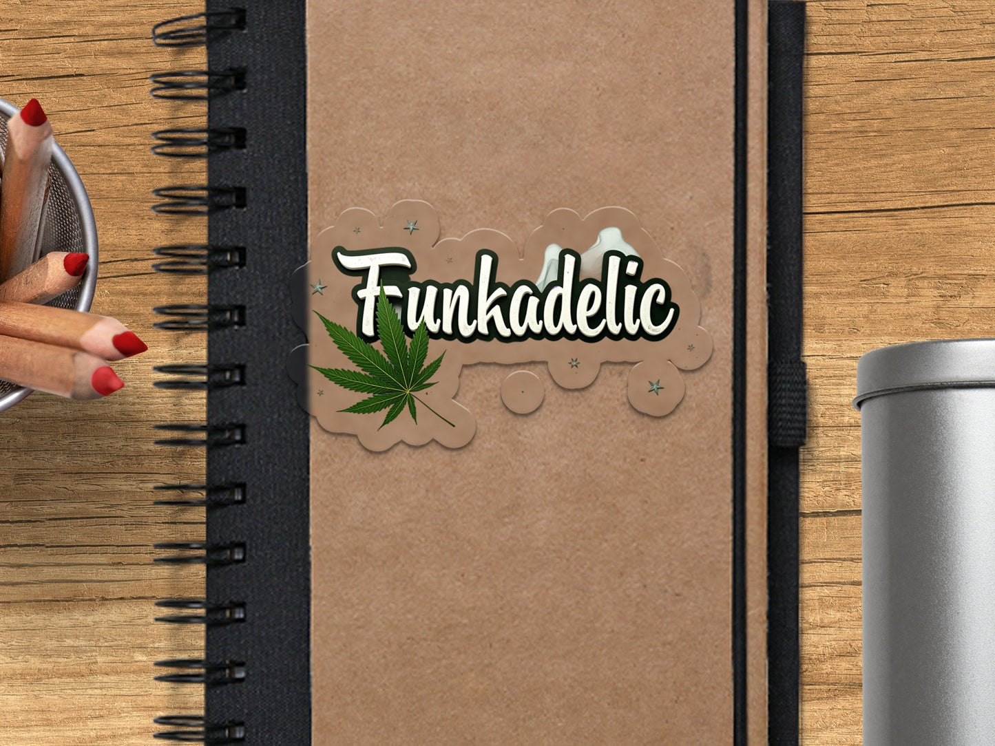 Funkadelic Decorative Green Leaf Theme Stickers - CurtisJ Designs