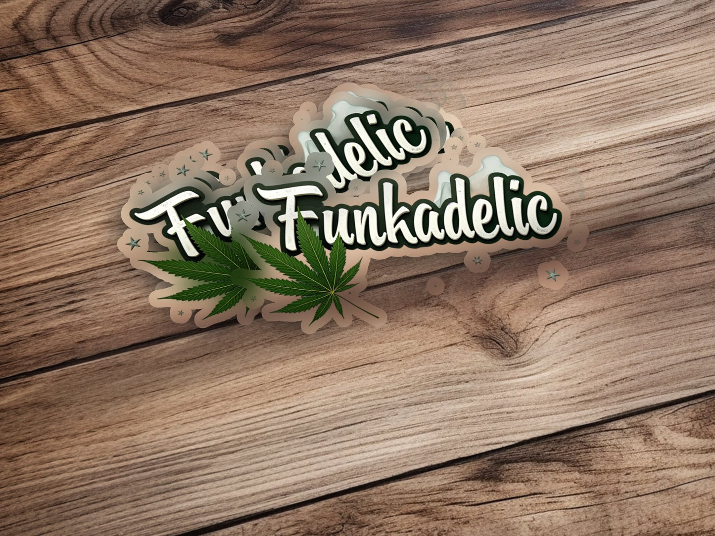 Funkadelic Decorative Green Leaf Theme Stickers - CurtisJ Designs