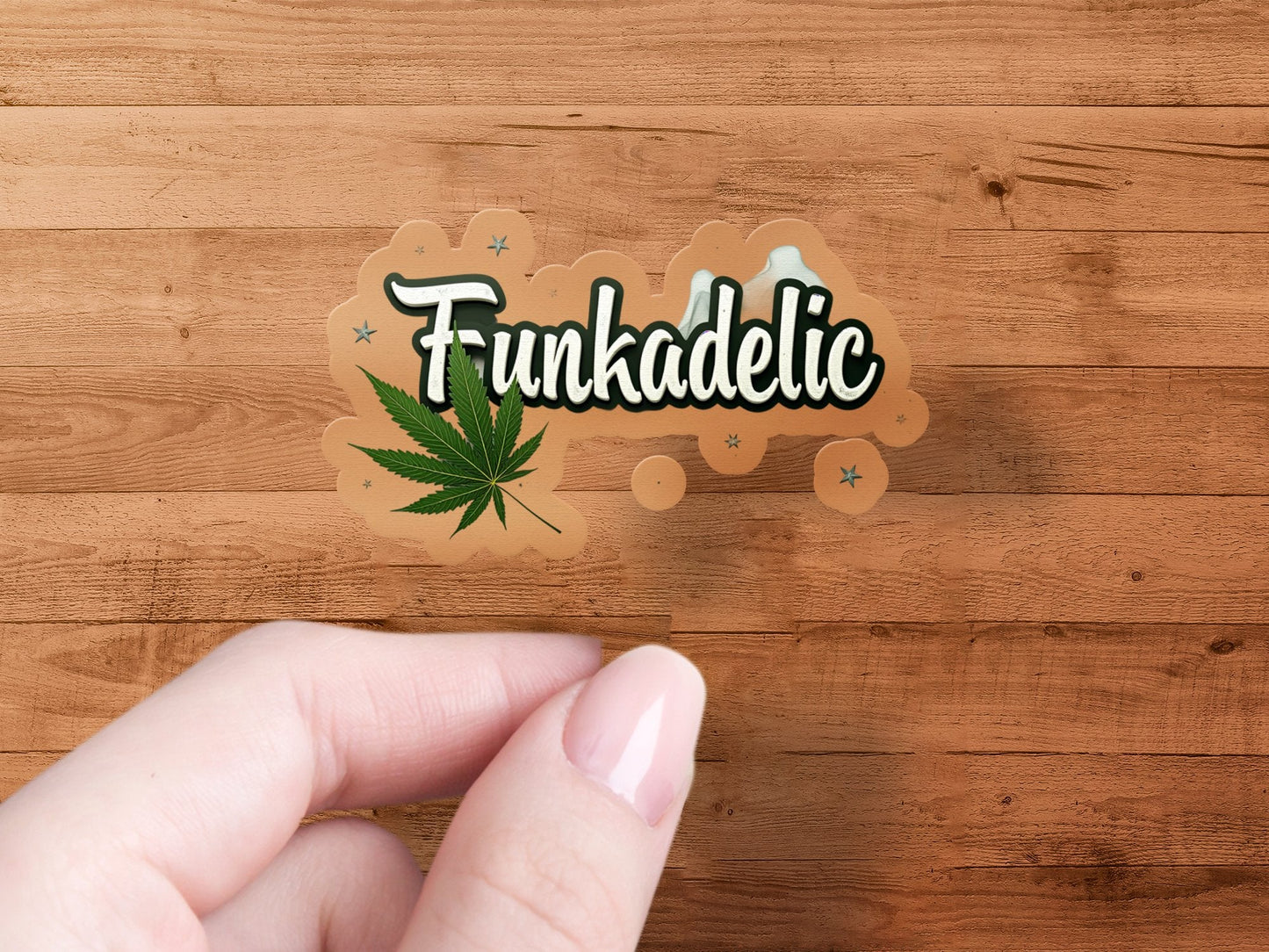 Funkadelic Decorative Green Leaf Theme Stickers - CurtisJ Designs