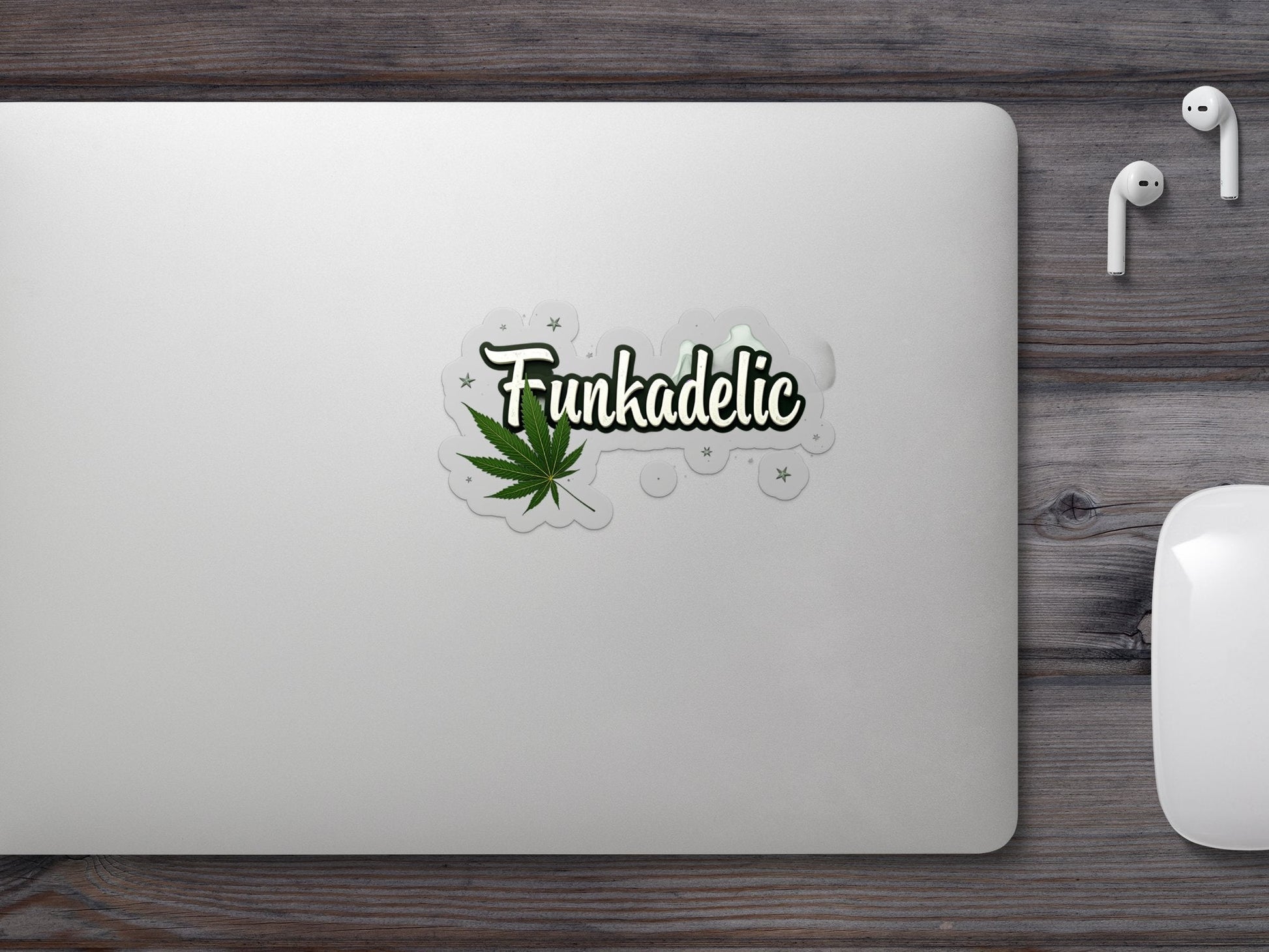 Funkadelic Decorative Green Leaf Theme Stickers - CurtisJ Designs