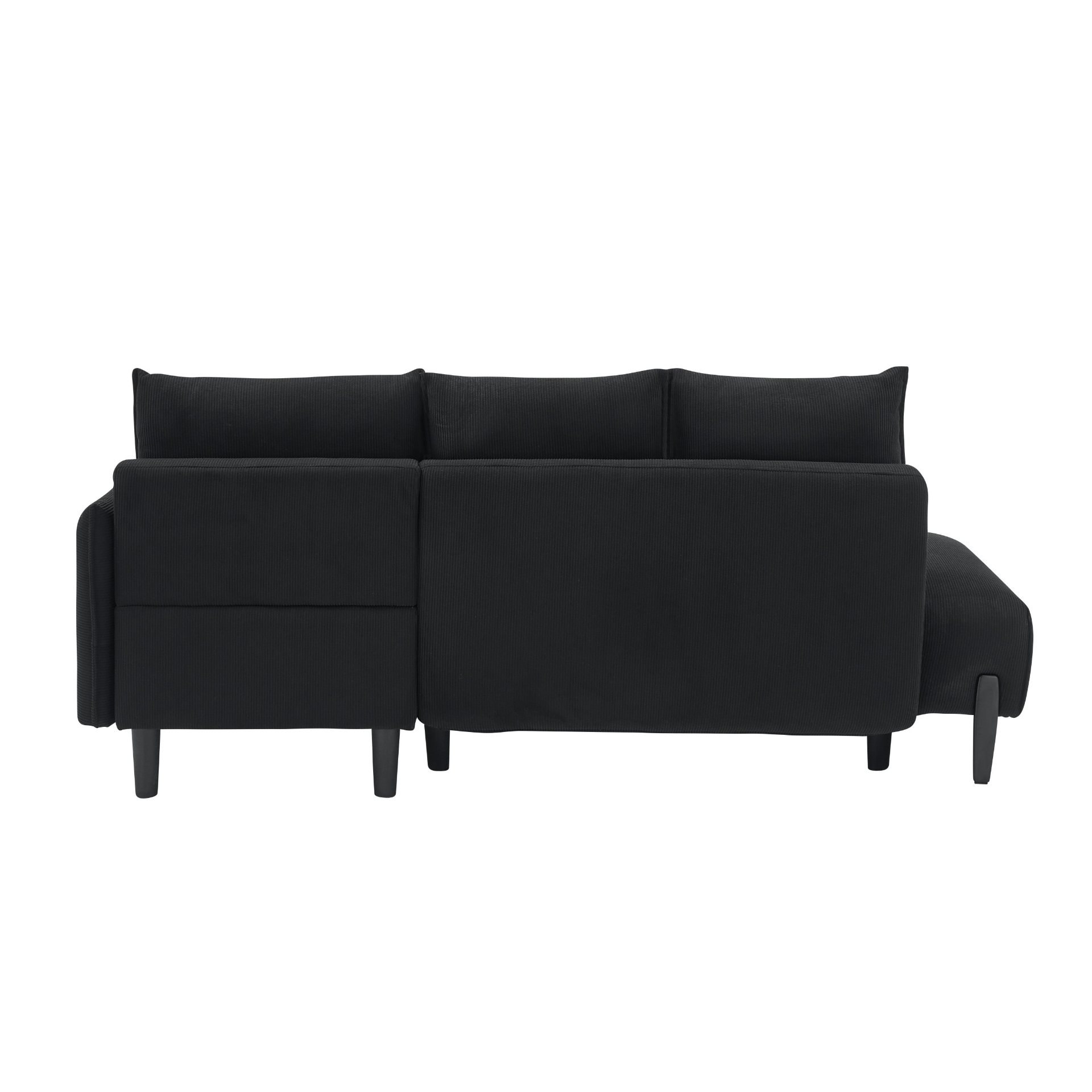 Luxurious 79.5 - Inch Black Velvet Sofa - Comfort & Style for Apartments, Offices & Living Rooms - CurtisJ Designs