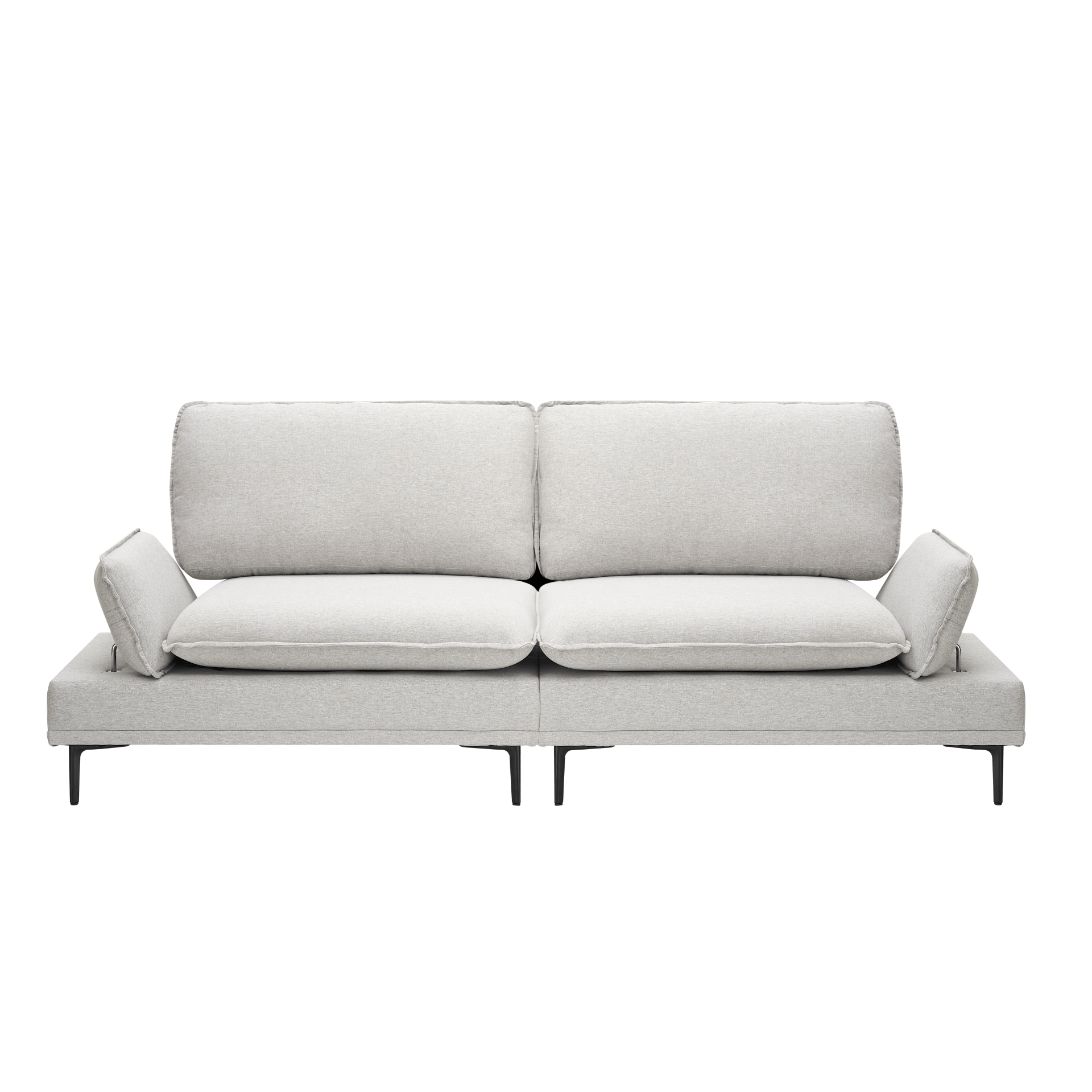 Luxurious 89 - Inch Wide Cotton and Linen Sofa - Light Grey | Perfect for Office, Apartment, and Living Room Decor - CurtisJ Designs