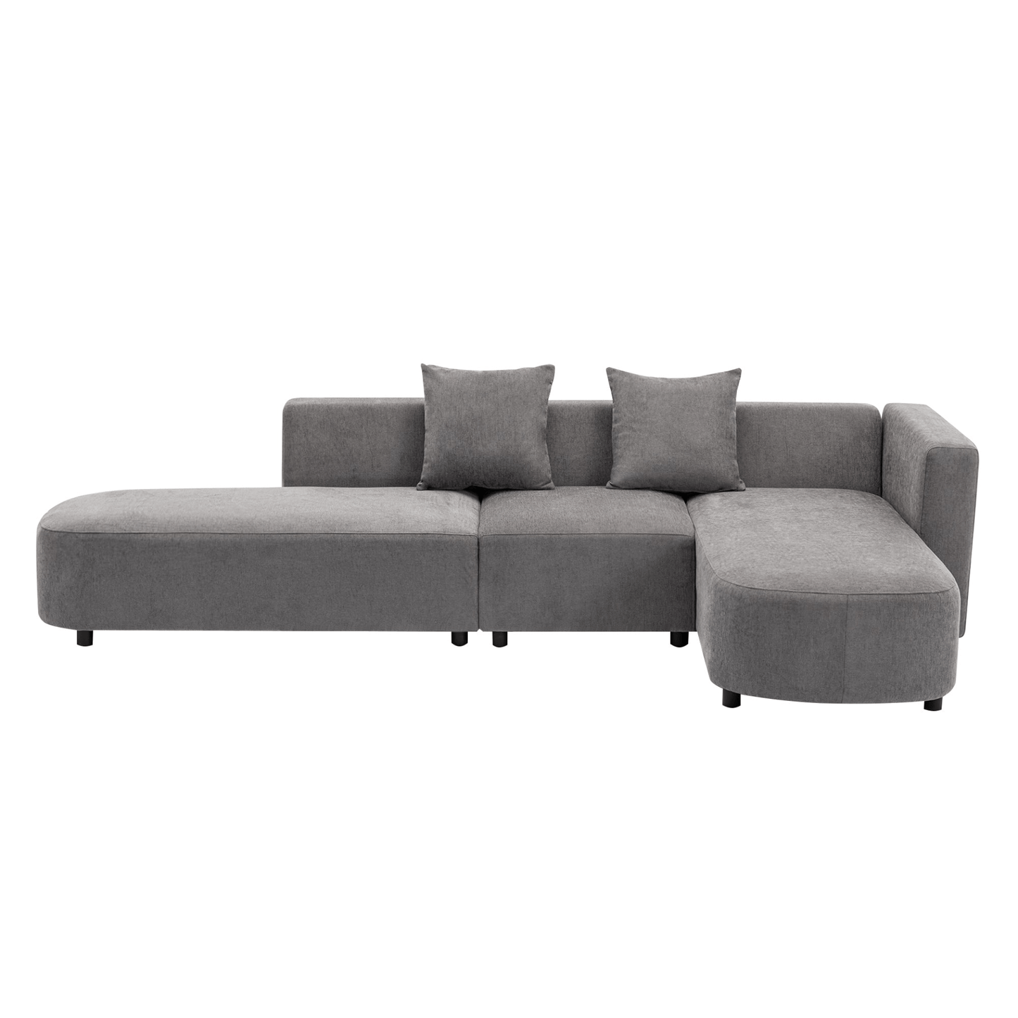 Luxury Modern Style Living Room Upholstery Sofa - Chenille Upholstery, Solid Wood Frame - CurtisJ Designs