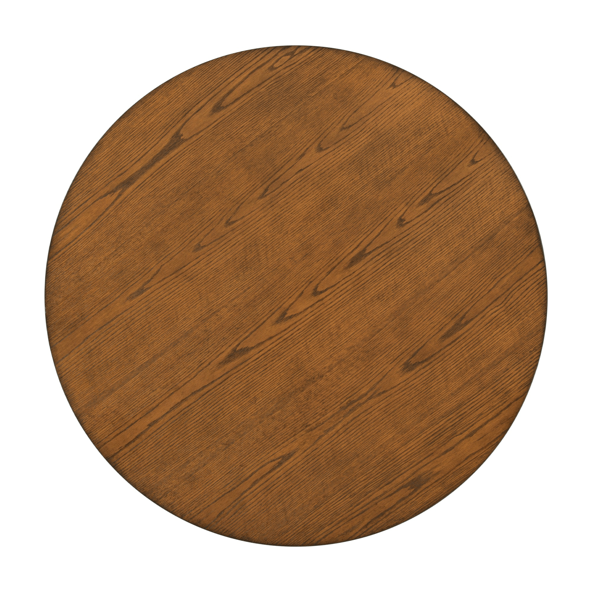 Mid - Century Solid Wood Round Dining Table for Small Places, Walnut Table - CurtisJ Designs