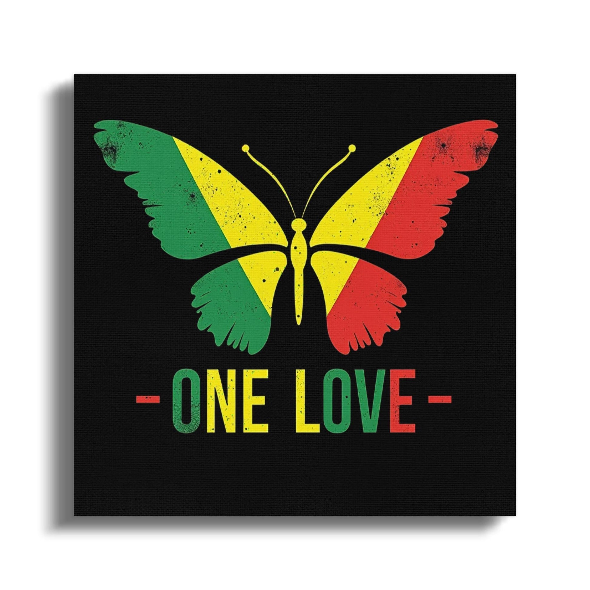 One Love Butterfly Art Canvas - CurtisJ Designs