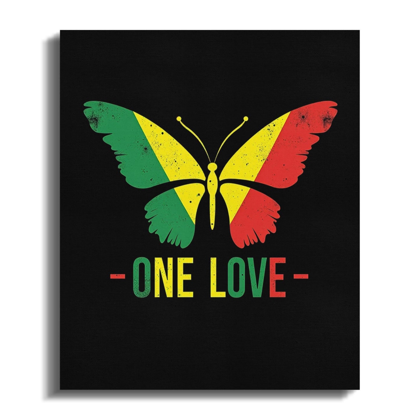 One Love Butterfly Art Canvas - CurtisJ Designs