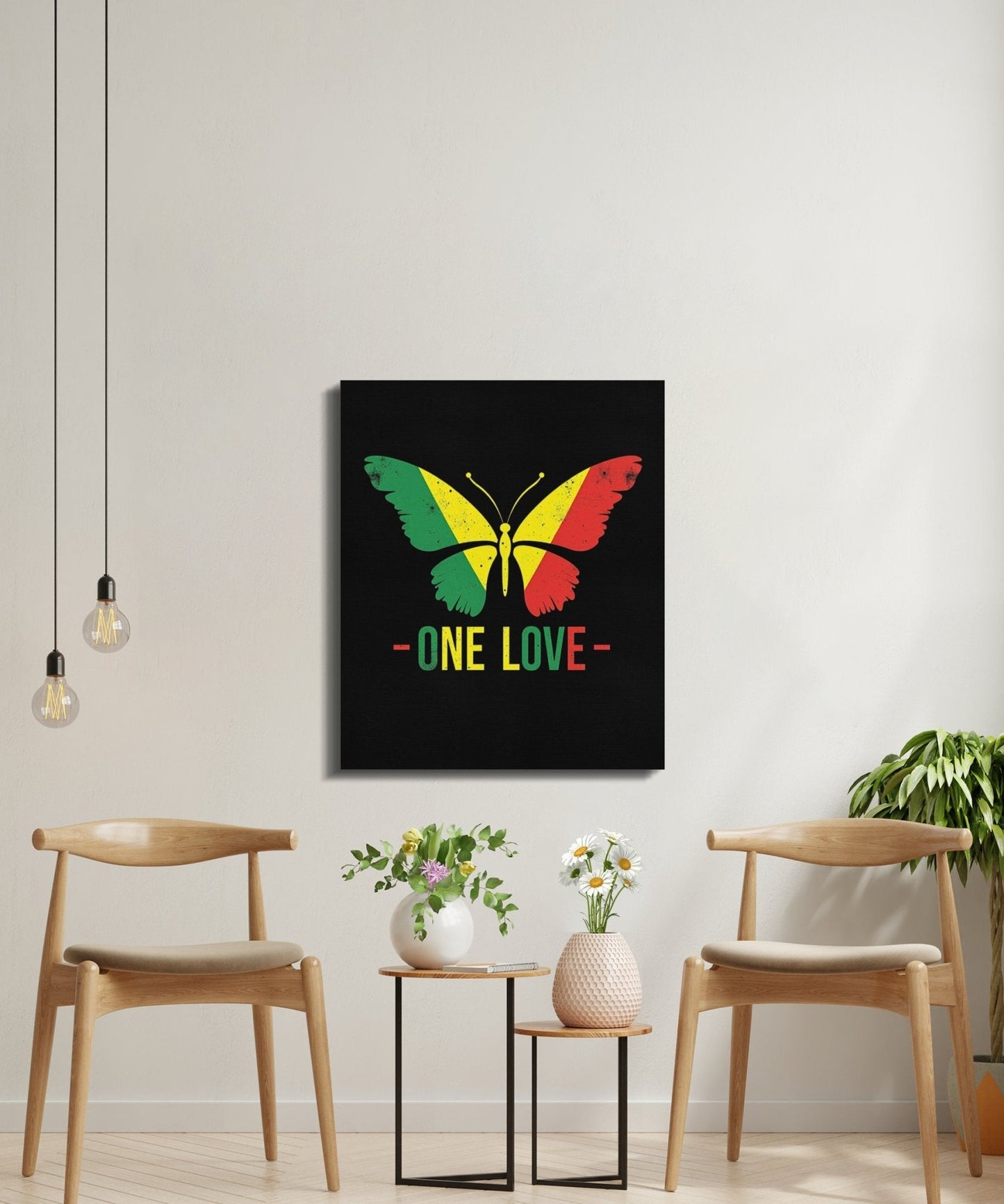 One Love Butterfly Art Canvas - CurtisJ Designs