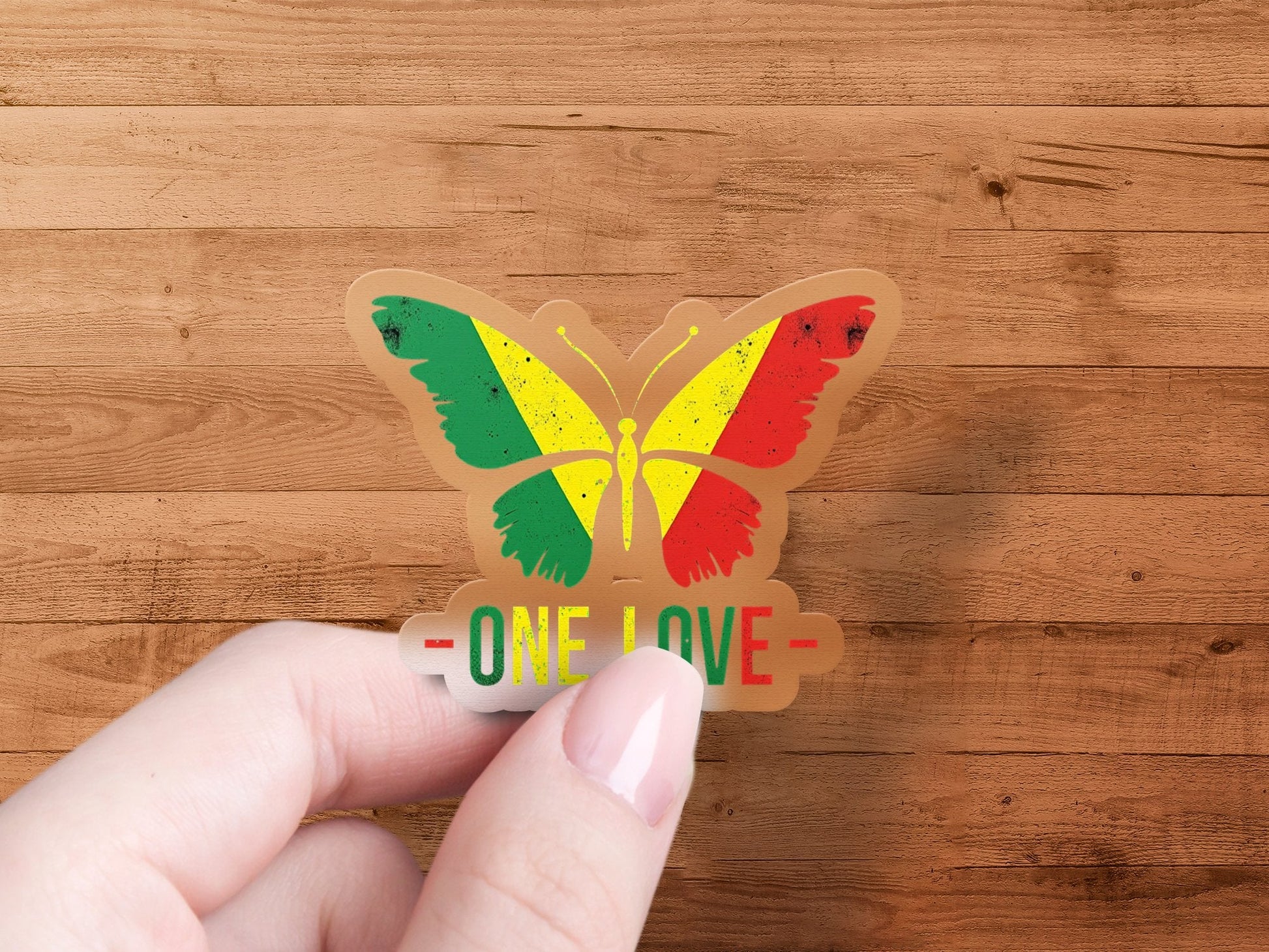 One Love Butterfly Stickers - CurtisJ Designs