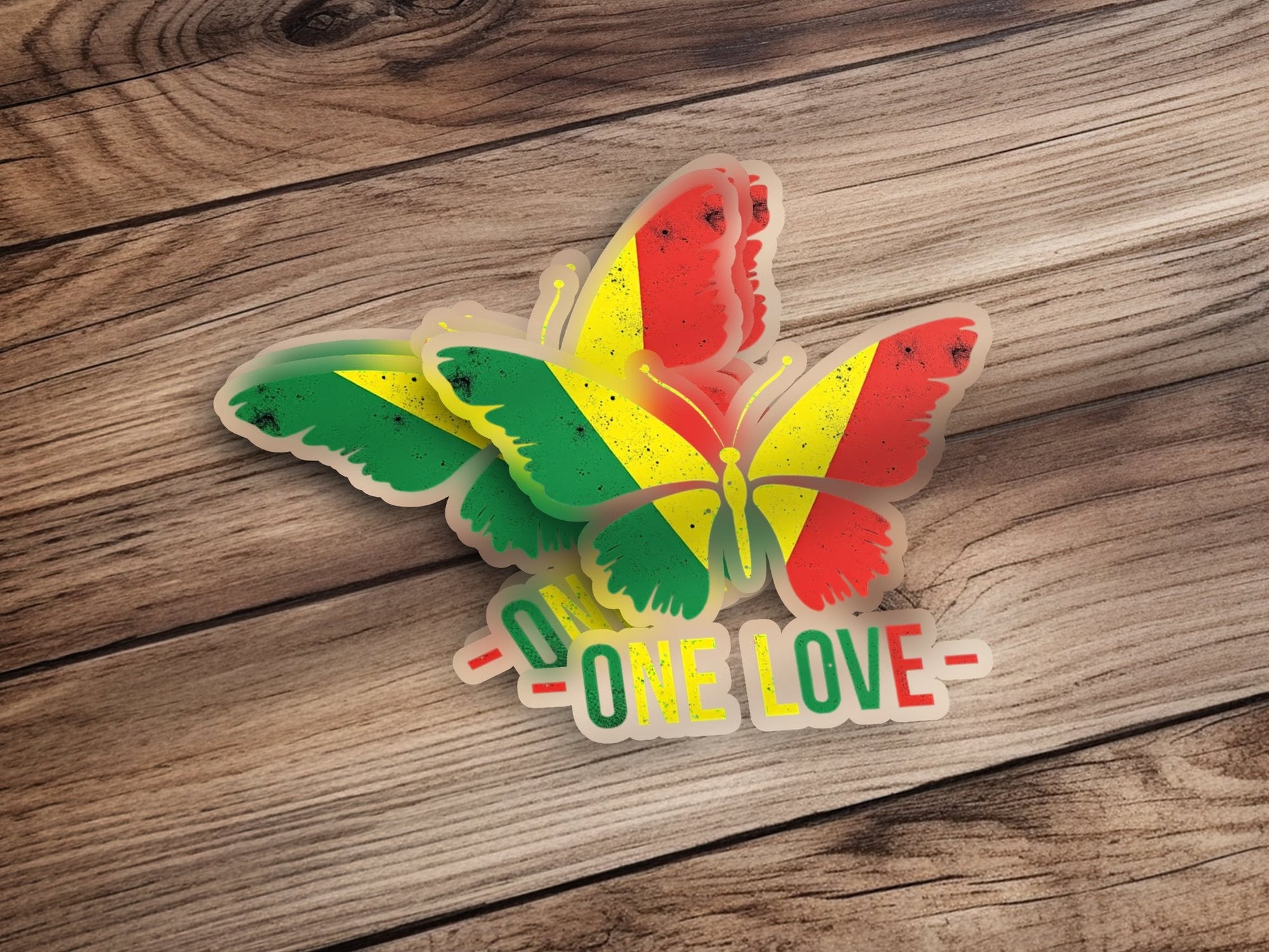 One Love Butterfly Stickers - CurtisJ Designs