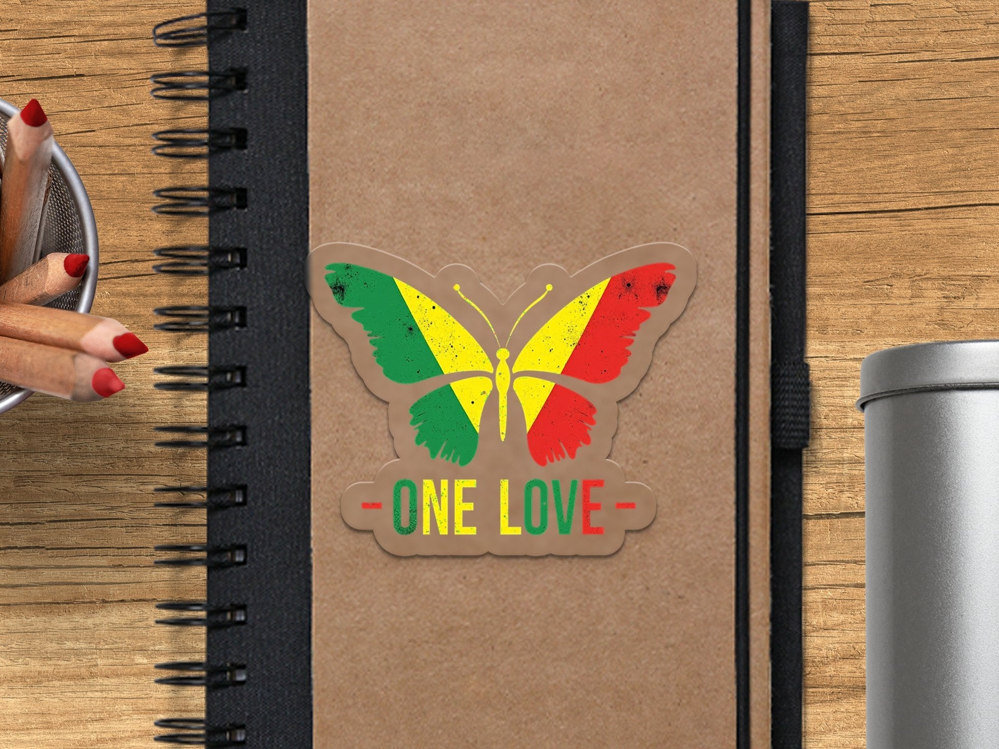 One Love Butterfly Stickers - CurtisJ Designs