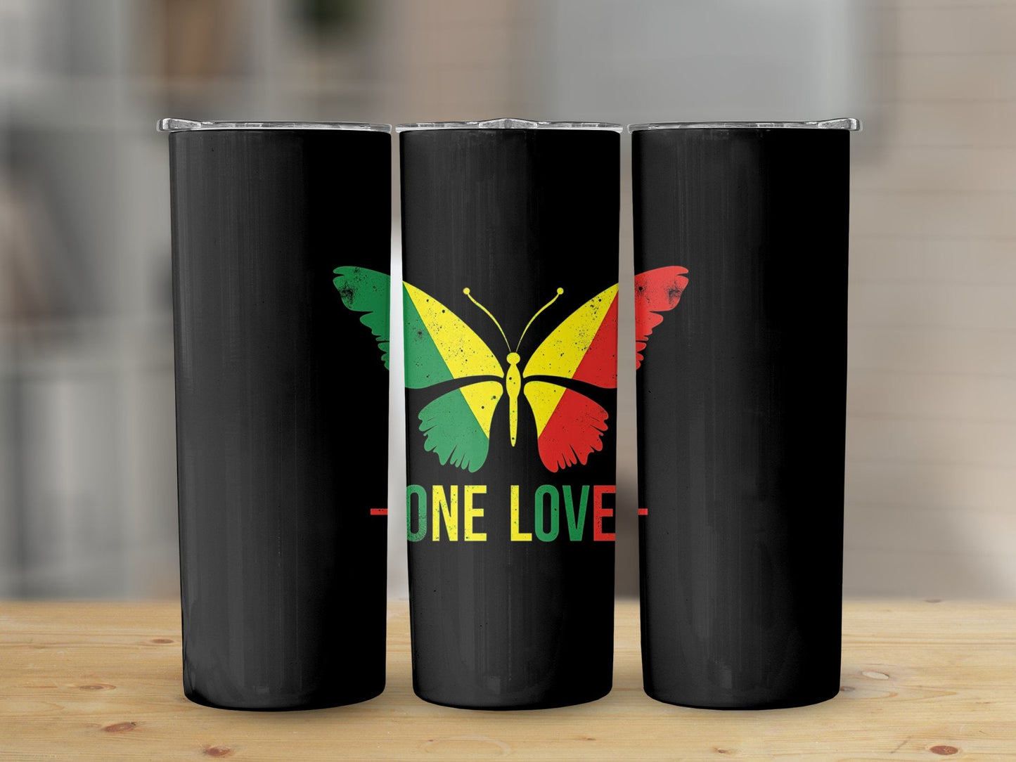 One Love Butterfly Tumbler - CurtisJ Designs