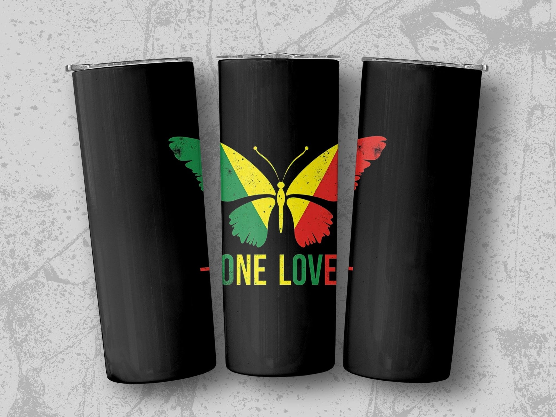 One Love Butterfly Tumbler - CurtisJ Designs