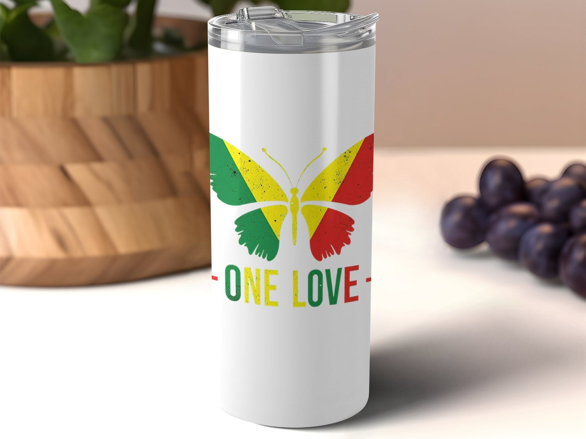 One Love Butterfly Tumbler - CurtisJ Designs