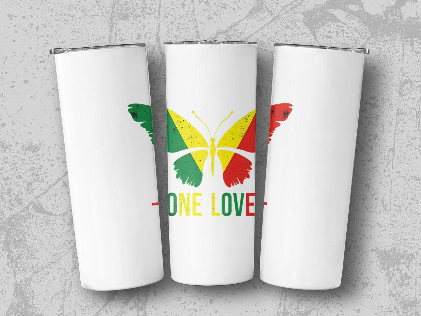 One Love Butterfly Tumbler - CurtisJ Designs