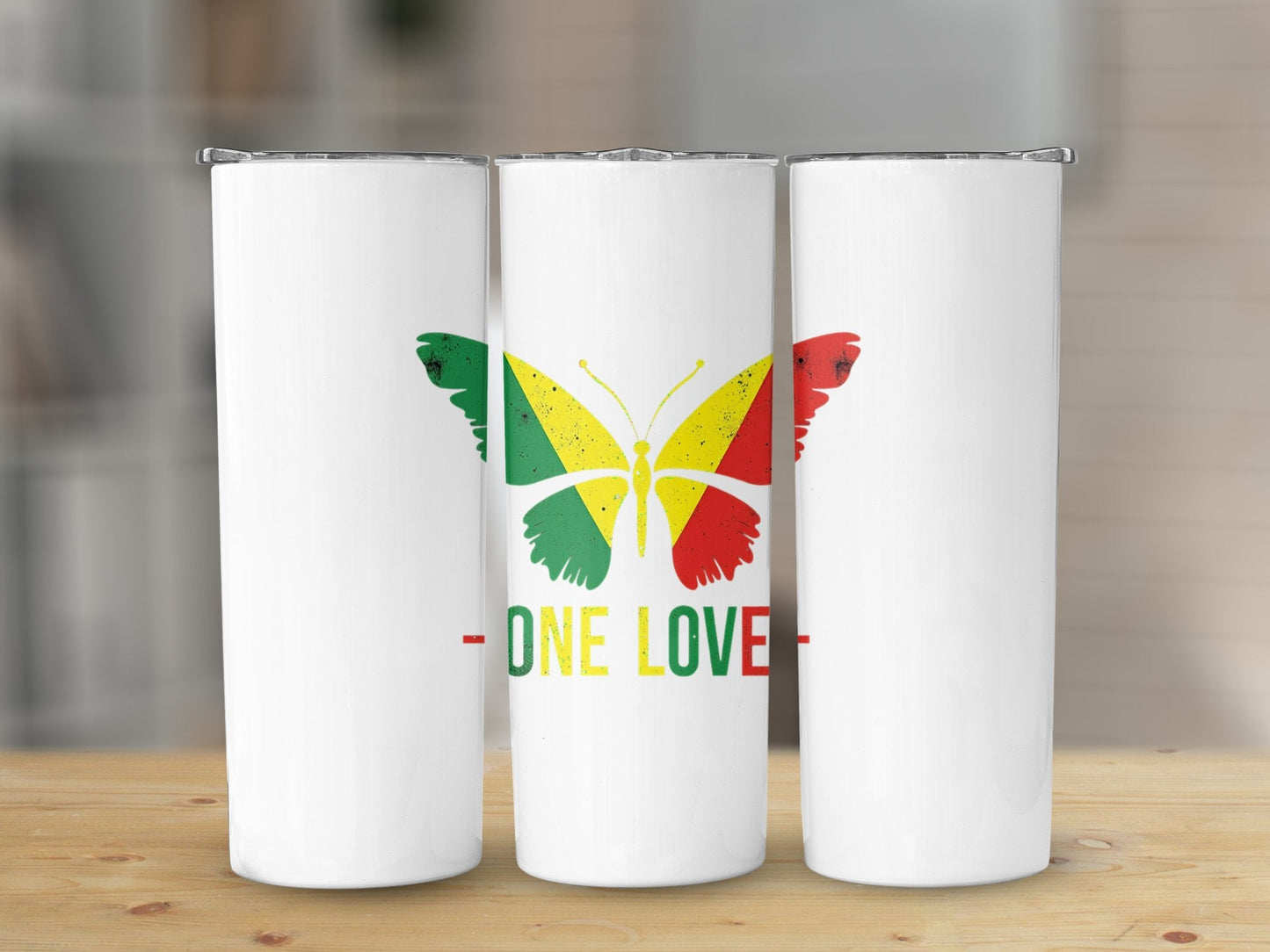 One Love Butterfly Tumbler - CurtisJ Designs