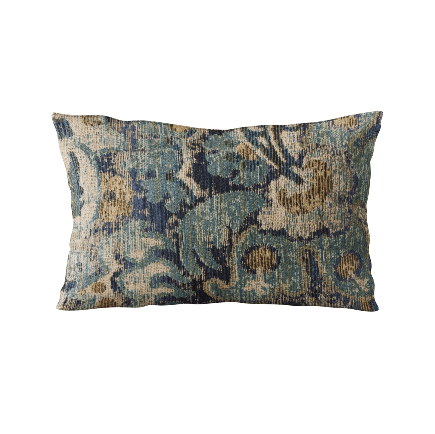 Plutus Blue Amazonian Damask Luxury Throw Pillow - Trendy, Handmade Pillow with Hypoallergenic Insert - CurtisJ Designs