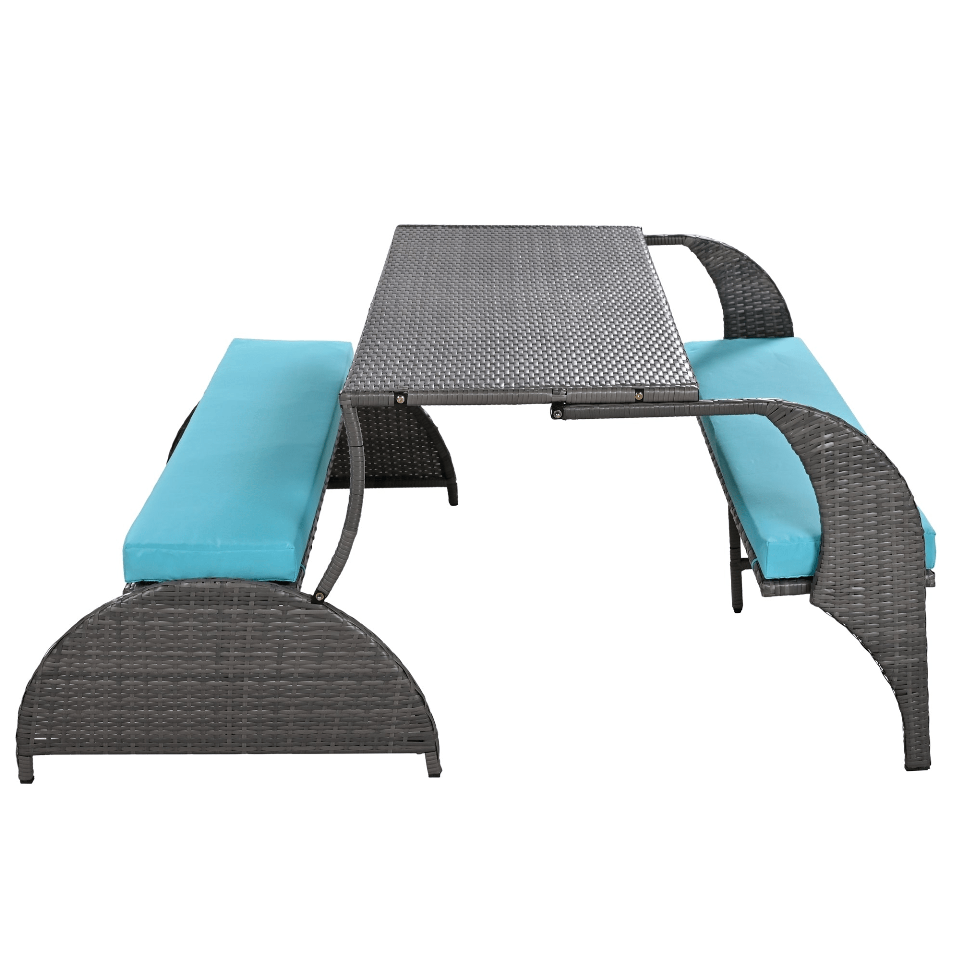 Premium Outdoor Loveseat, Convertible to Four Seats and a Table - Perfect for Gardens and Lawns - CurtisJ Designs