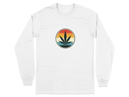 Retro Cannabis Long Sleeve T-Shirt - CurtisJ Designs