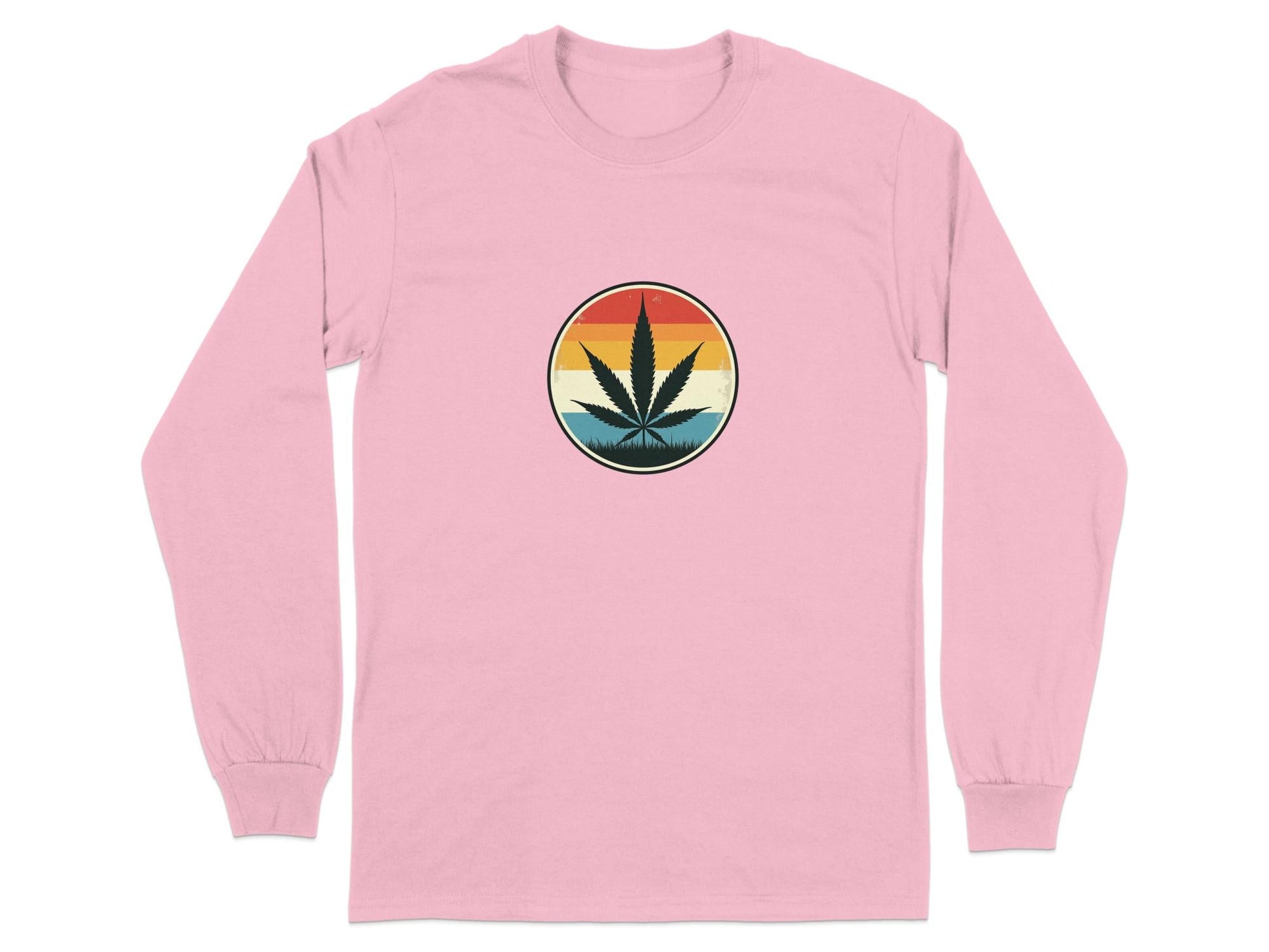 Retro Cannabis Long Sleeve T-Shirt - CurtisJ Designs