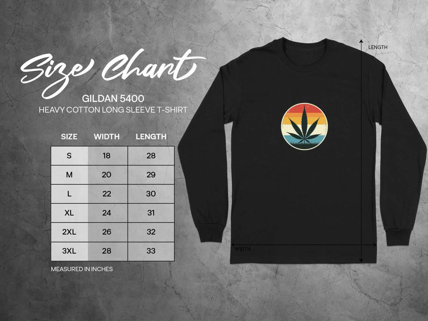 Retro Cannabis Long Sleeve T-Shirt - CurtisJ Designs