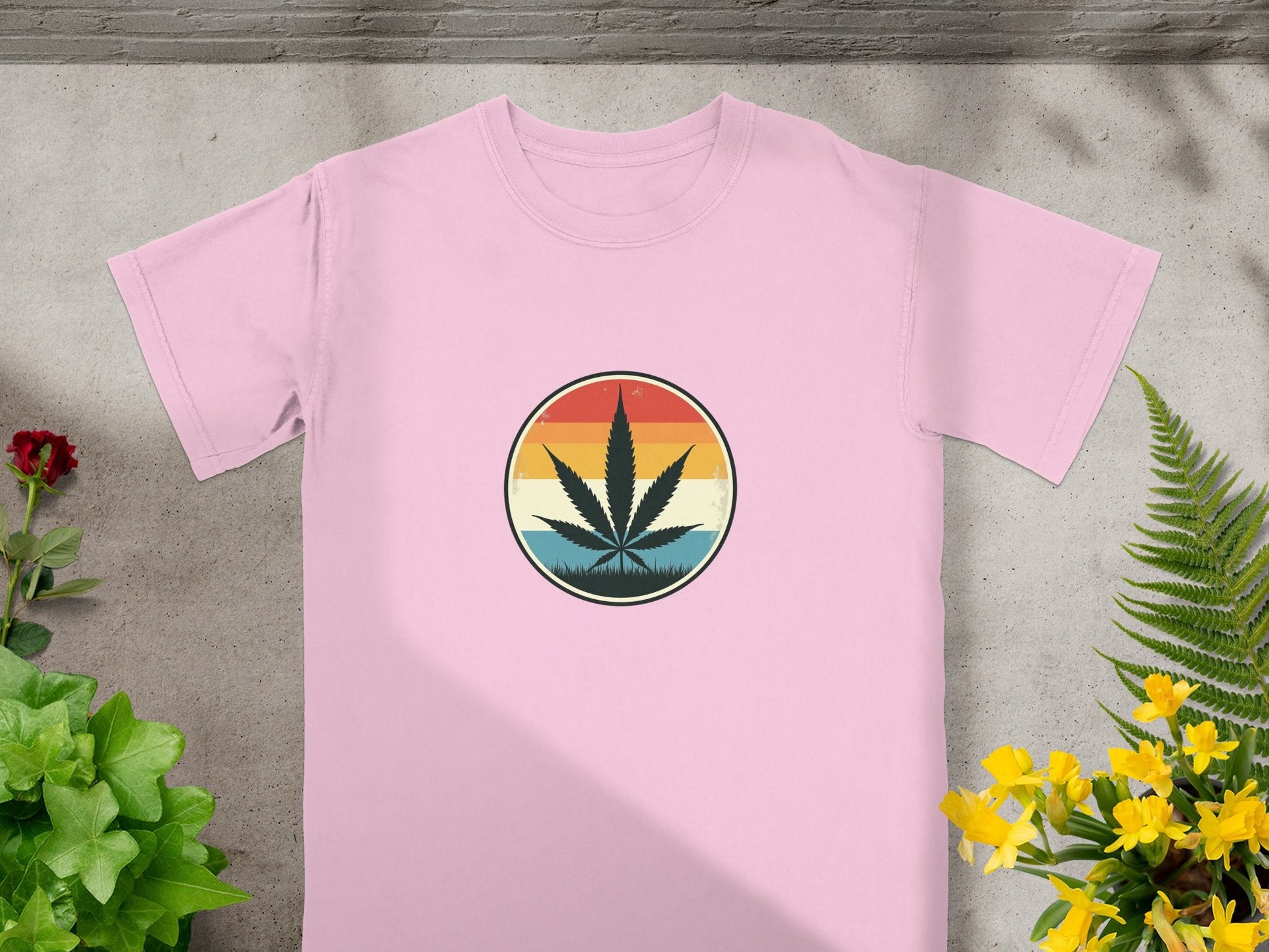 Retro Cannabis Tee - CurtisJ Designs