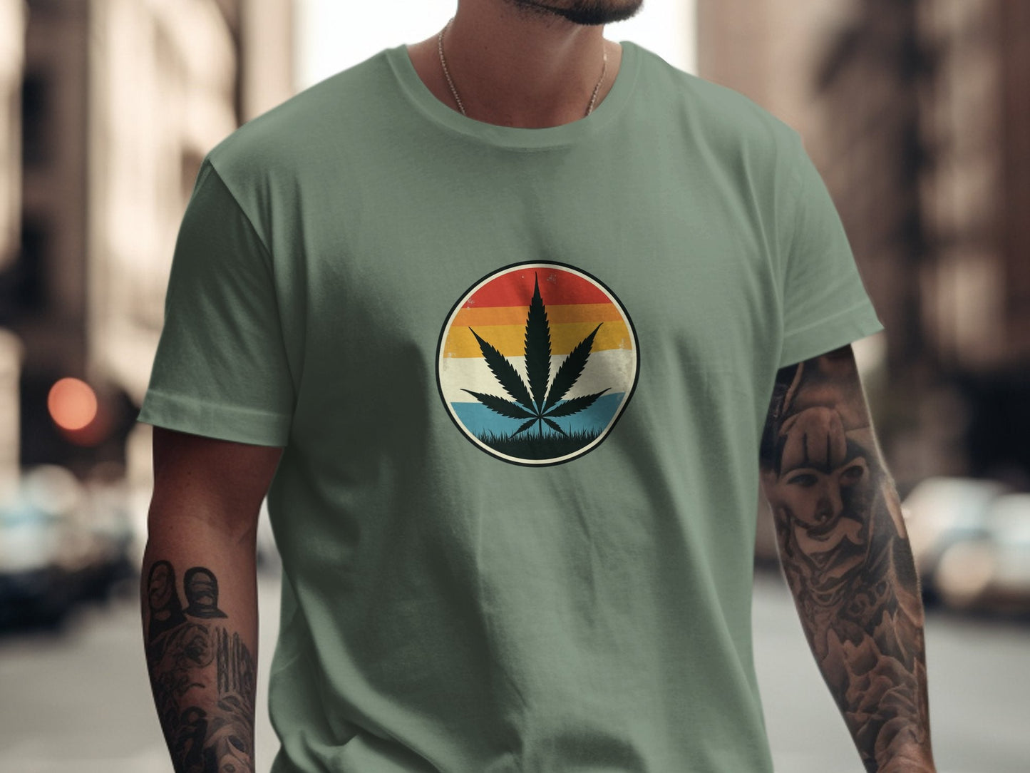 Retro Cannabis Tee - CurtisJ Designs