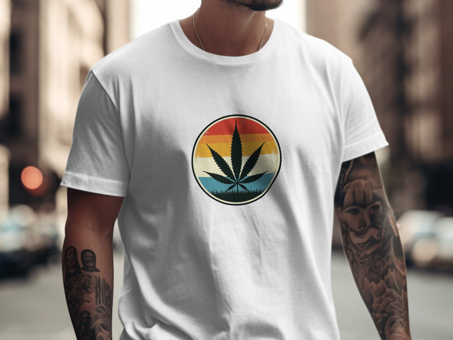 Retro Cannabis Tee - CurtisJ Designs