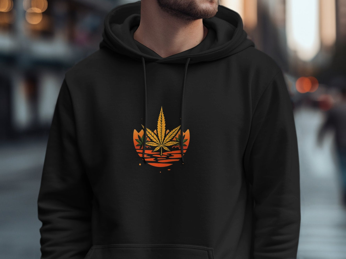 Retro Leaf Hoodie - CurtisJ Designs