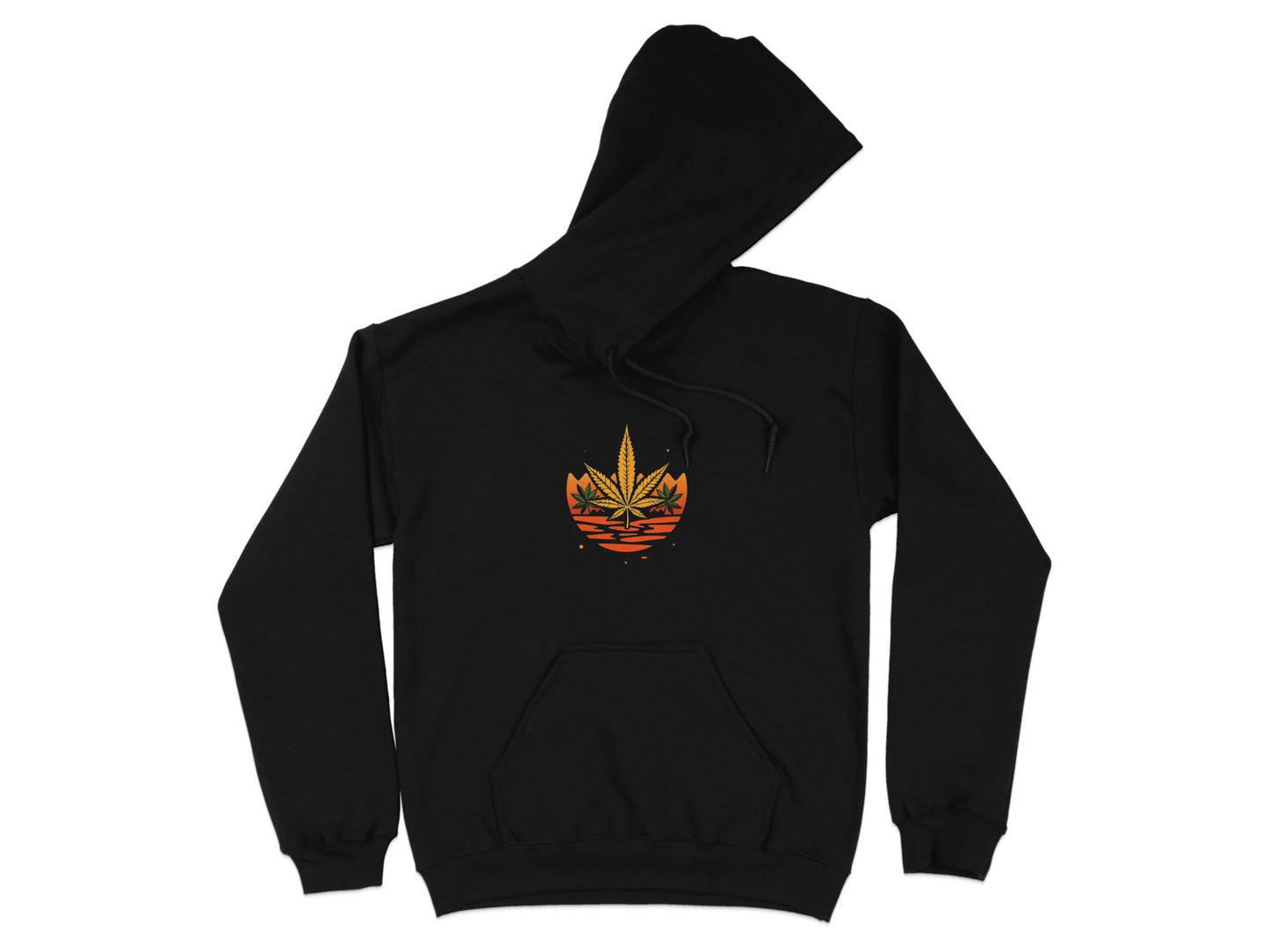 Retro Leaf Hoodie - CurtisJ Designs