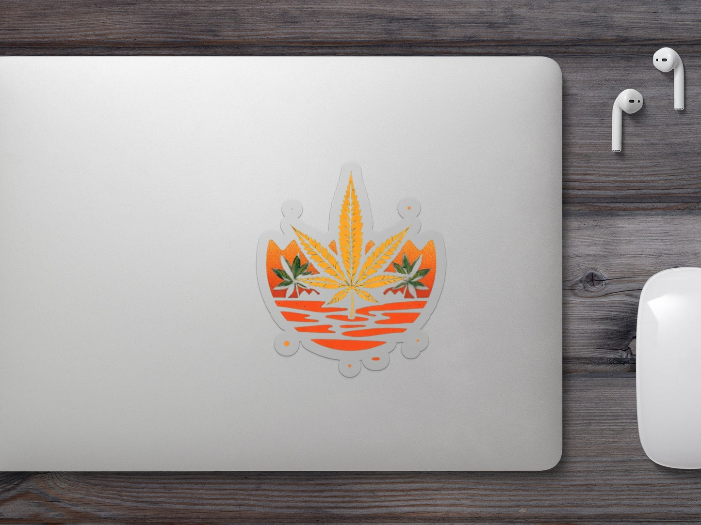 Retro Leaf Stickers - CurtisJ Designs