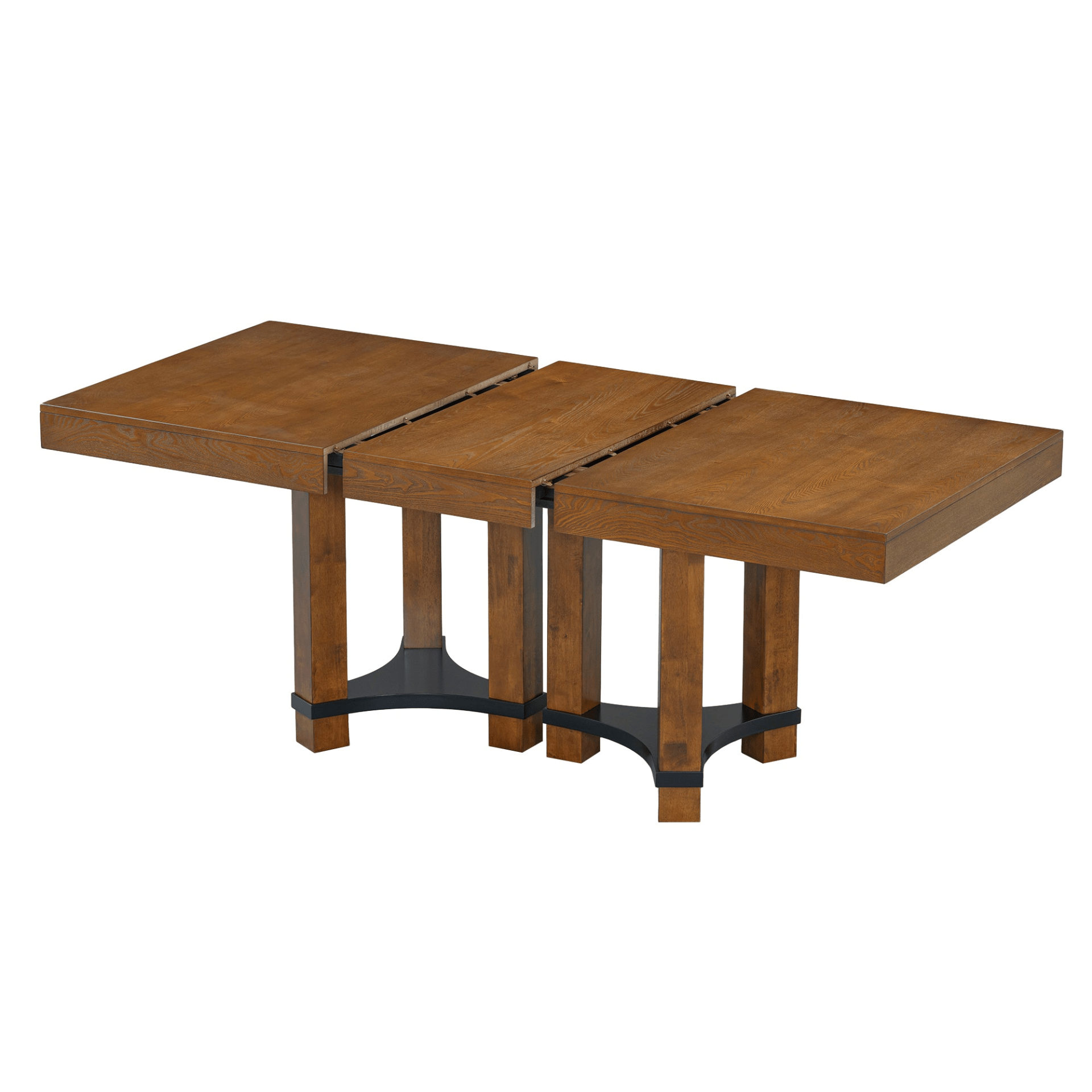 Rustic 7 - Piece Extendable Dining Table Set - 76.4'' Table with 18'' Removable Leaf, 2 Arm Chairs & 4 Armless Chairs, Brown - CurtisJ Designs