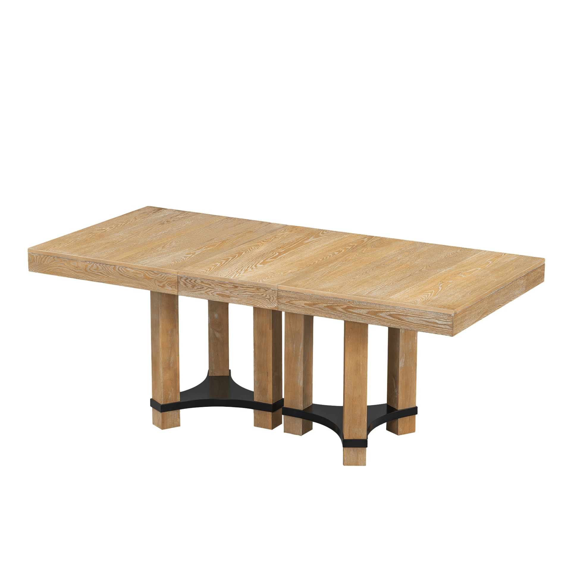 Rustic 7 - Piece Extendable Dining Table Set with Removable Leaf, 2 Arm Chairs & 4 Armless Chairs, Natural Finish - CurtisJ Designs