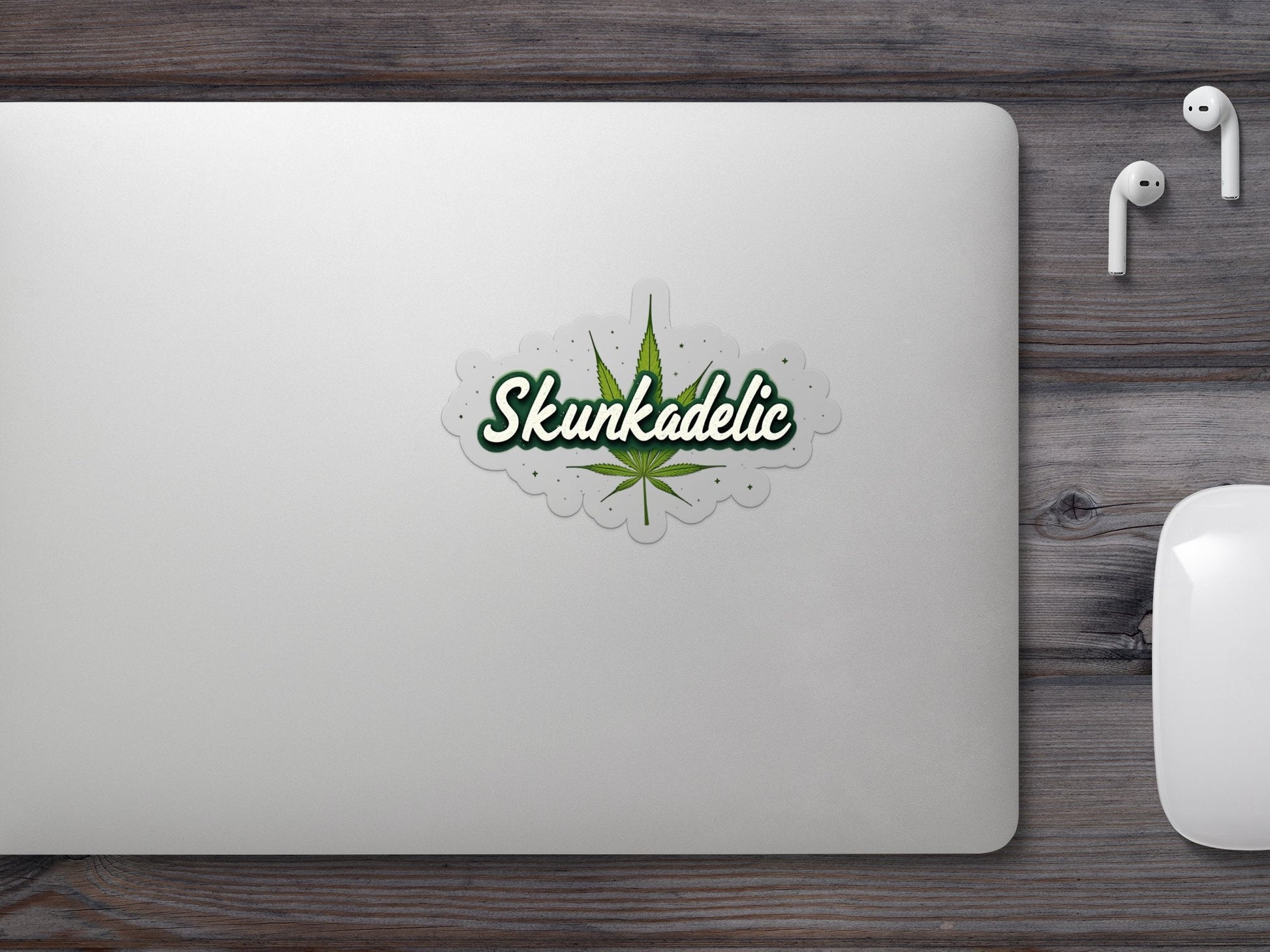 Skunkadelic Leaf Inspired Customizable Cool Stickers - CurtisJ Designs