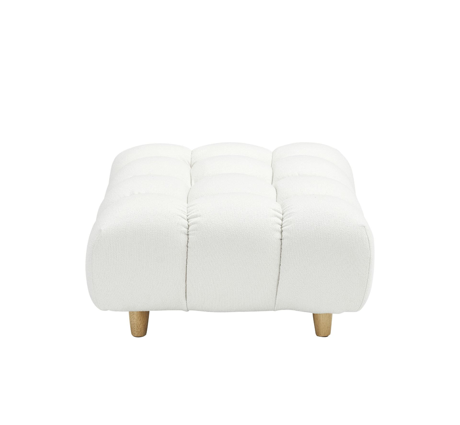 Spacious & Comfortable Teddy Fabric Sofa - 90 Inches Long, Beige - Ideal for Apartment, Office, Living Room - CurtisJ Designs