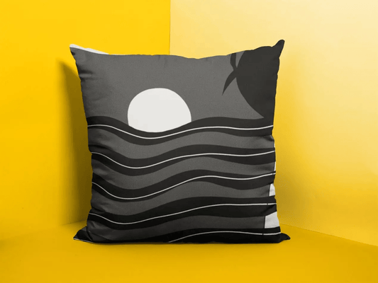 Thélyne Cushion/Pillow Cover - 100% Spun Polyester, Double - Sided Print, Concealed Zipper, 16x16 Inches - CurtisJ Designs