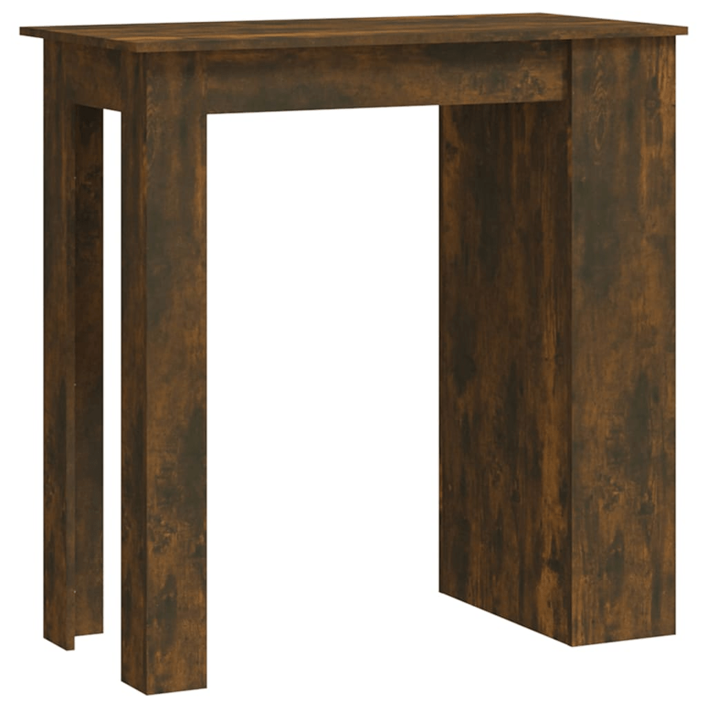 vidaXL Bar Table with Storage Rack Smoked Oak 40.2"x19.7"x40.7" Engineered Wood - CurtisJ Designs