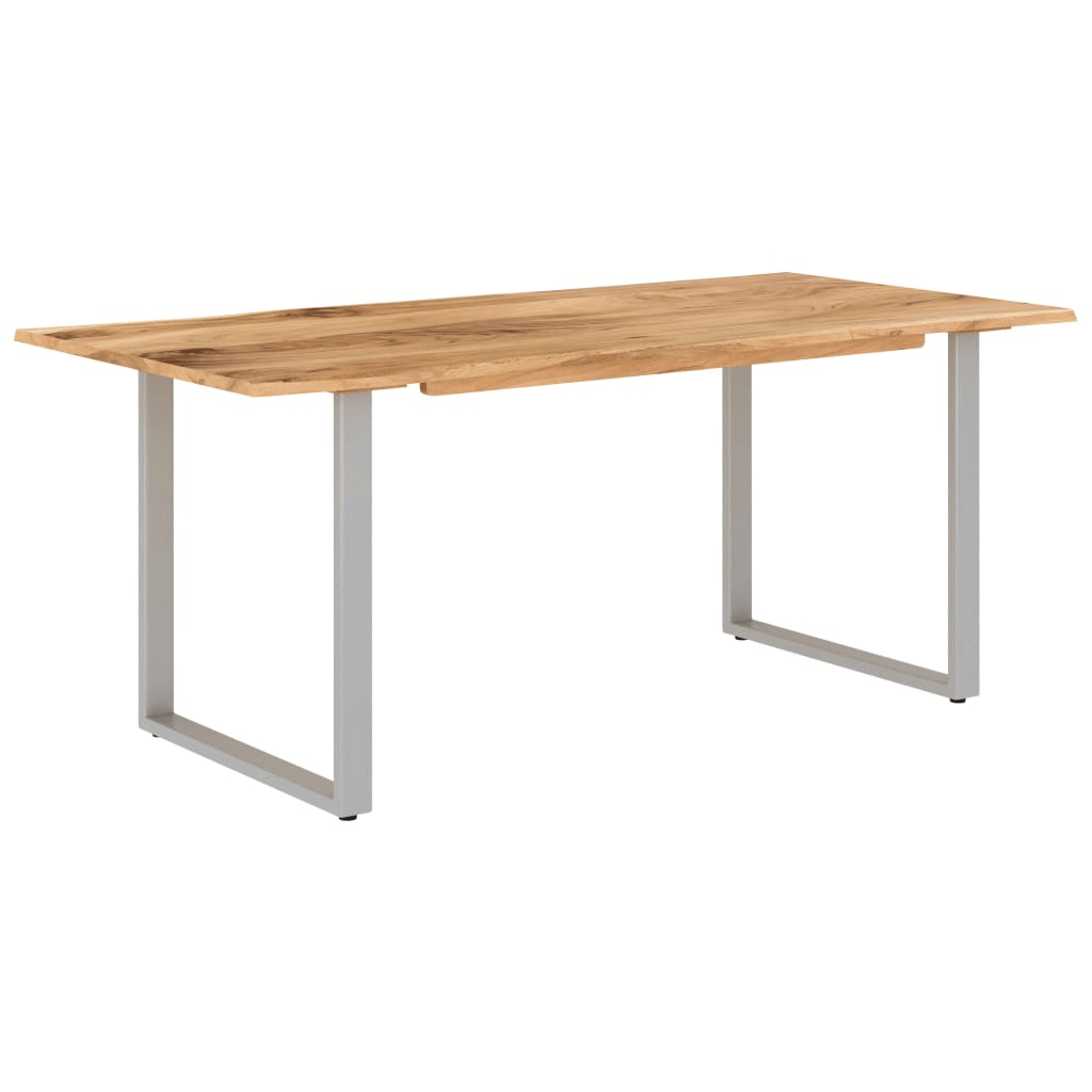 vidaXL Dining Table 70.9"x35.4"x29.9" Solid Acacia Wood - Rustic & Industrial Style - CurtisJ Designs