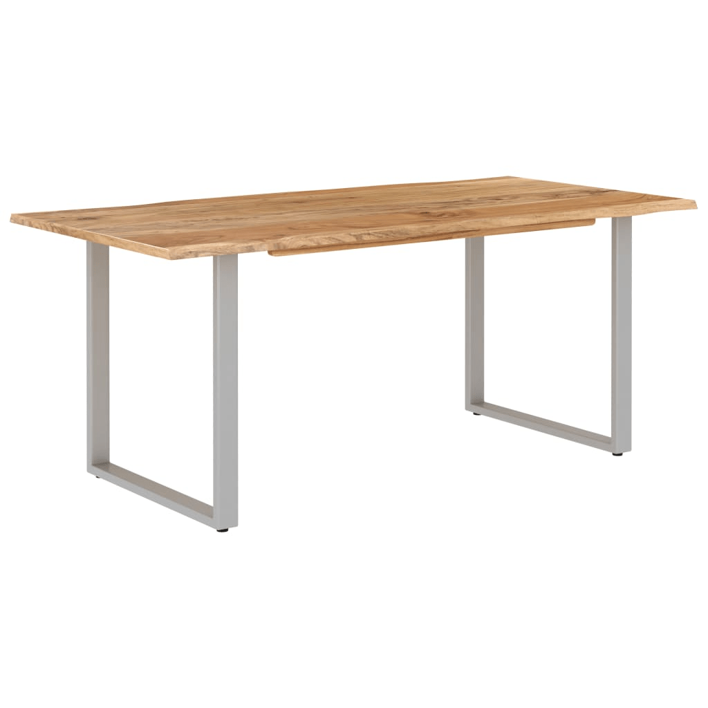 vidaXL Dining Table 70.9"x35.4"x29.9" Solid Acacia Wood - Rustic & Industrial Style - CurtisJ Designs