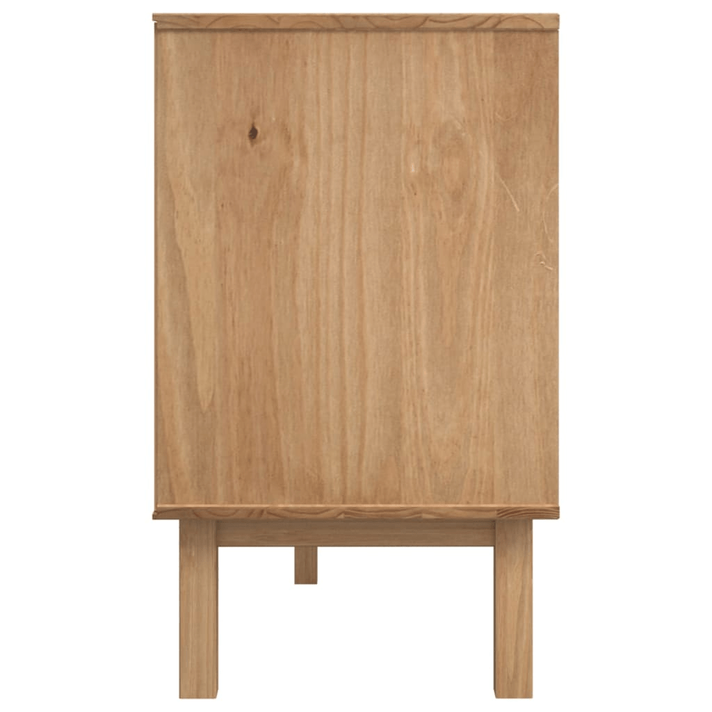 vidaXL Sideboard OTTA Brown and White - Solid Wood Pine - CurtisJ Designs